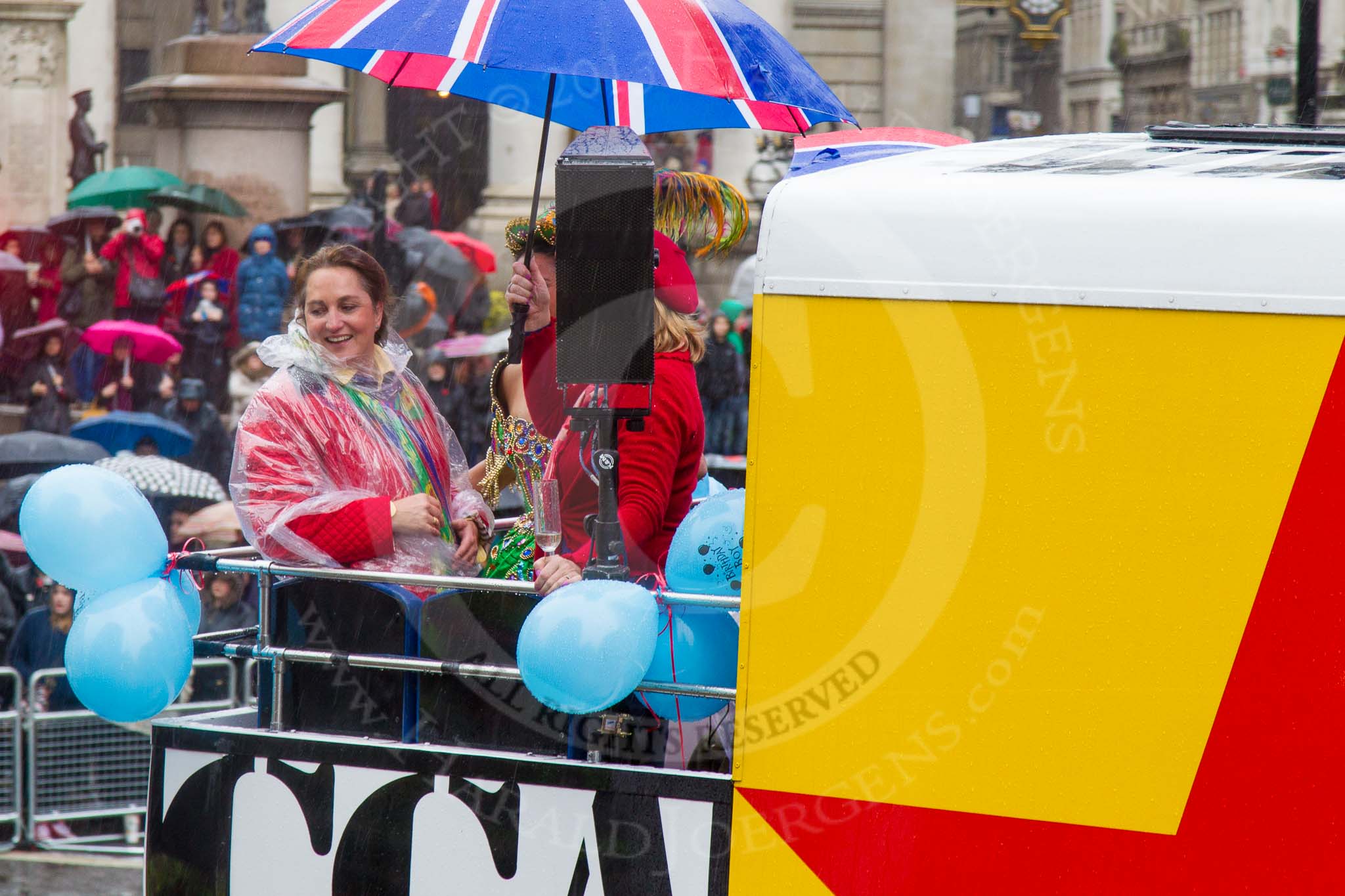 Lord Mayor's Show 2013: 58-CCA ART BUS-is mobile work of art and art gallery designed by Sir Peter Blake..
Press stand opposite Mansion House, City of London,
London,
Greater London,
United Kingdom,
on 09 November 2013 at 11:31, image #731