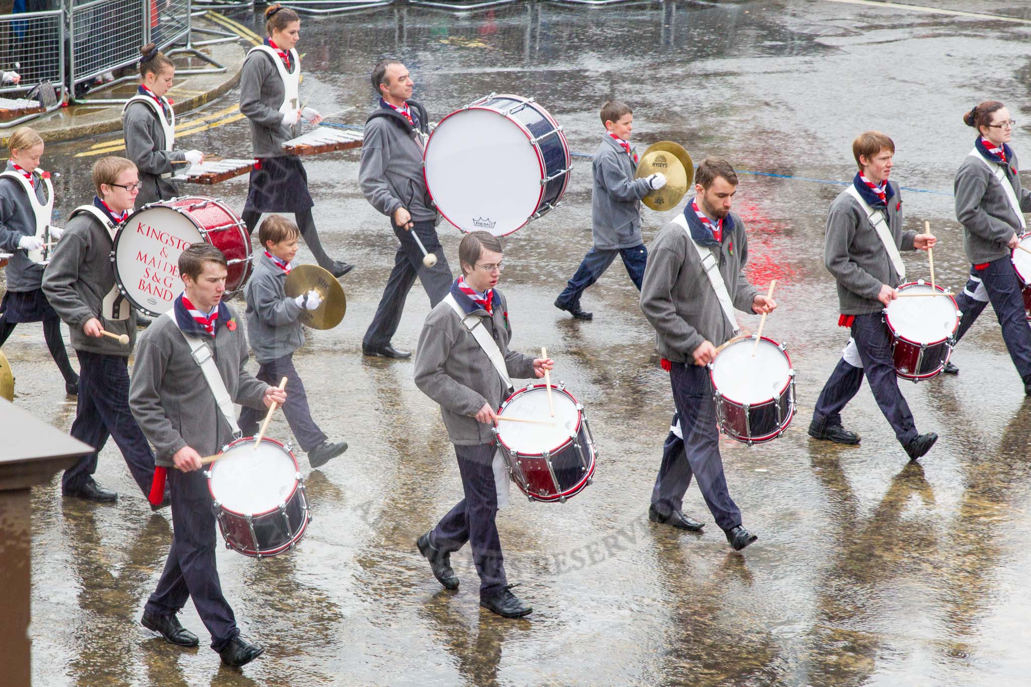 Lord Mayor's Show 2013: 68-Kingston & Malden Scout & Guide Band- is an anthusiastic marching and concert band made up of young people between the ages of 8 to 25..
Press stand opposite Mansion House, City of London,
London,
Greater London,
United Kingdom,
on 09 November 2013 at 11:37, image #823