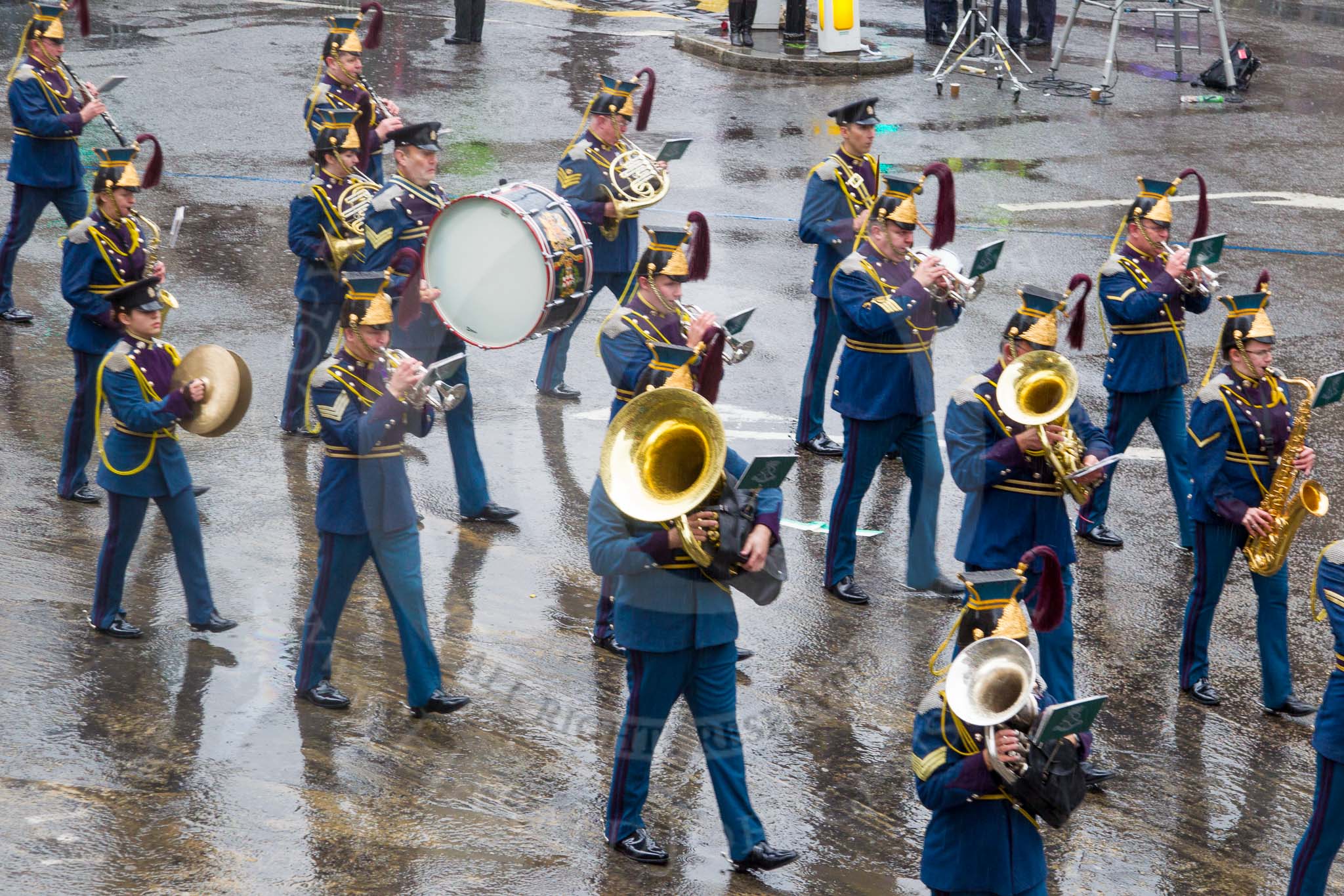 Lord Mayor's Show 2013: 74- The Band of the Royal Yeomanry..
Press stand opposite Mansion House, City of London,
London,
Greater London,
United Kingdom,
on 09 November 2013 at 11:41, image #890