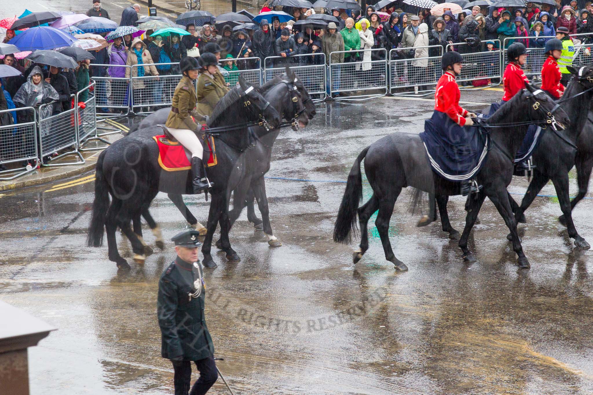 Lord Mayor's Show 2013: 77-First Aid Nursing Yeomanry (The Princess Royal's Volunteer Corps)-was formed in 1907 and is the UK's oldest and most highly decorated uniformed women's organisation. It specialises in emergency respond and training support to the military and civil authorities..
Press stand opposite Mansion House, City of London,
London,
Greater London,
United Kingdom,
on 09 November 2013 at 11:42, image #921