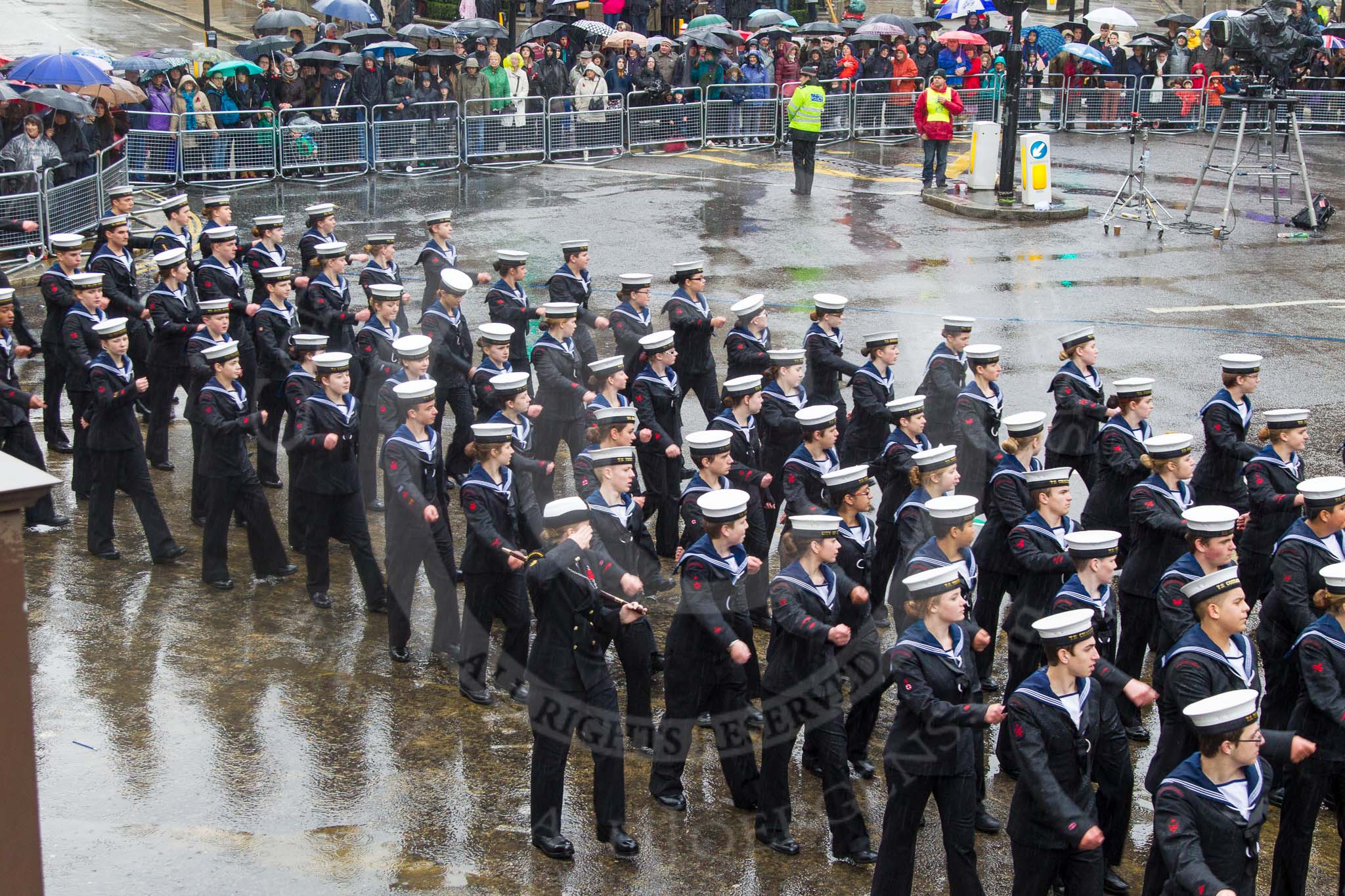 Lord Mayor's Show 2013: 101-London Area Sea Cadet Band-more than 100 Sea Cadets from 16 units across London are taking part in the parade this year..
Press stand opposite Mansion House, City of London,
London,
Greater London,
United Kingdom,
on 09 November 2013 at 11:54, image #1203