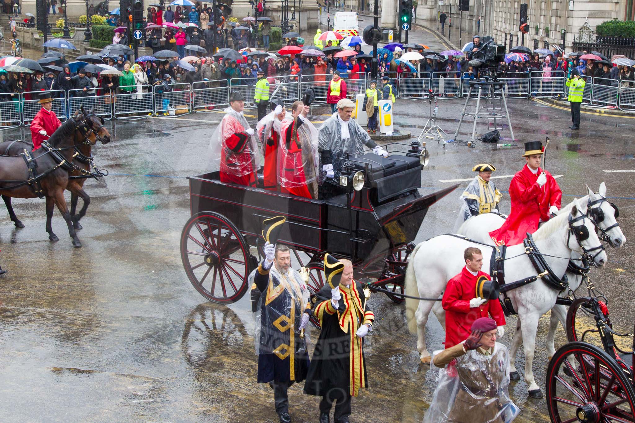 Lord Mayor's Show 2013: Carriages used by the Worshipful Companies and Guilds of the City, further information would be most welcome!.
Press stand opposite Mansion House, City of London,
London,
Greater London,
United Kingdom,
on 09 November 2013 at 12:09, image #1413