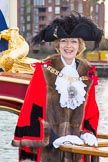 Lord Mayor's Show 2013: The Lord Mayor and Admiral of the Port of London, Alderman Fiona Woolf, on board of The Queen's Row Barge Gloriana. Photo by Mike Garland..




on 09 November 2013 at 08:37, image #10