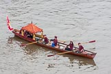 Lord Mayor's Show 2013: The Lord Mayor's flotilla, here cutter 'Alice Whittington', crewed by the Mercer's Company. Photo be Mike Garland..




on 09 November 2013 at 09:16, image #32