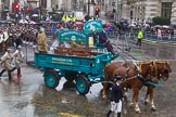 Lord Mayor's Show 2013: 13-Worshipful Company of Builders Merchants- celebrated their 50th anniversary in 2011 and recived Royal Charter in 2012..
Press stand opposite Mansion House, City of London,
London,
Greater London,
United Kingdom,
on 09 November 2013 at 11:06, image #261
