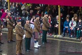 Lord Mayor's Show 2013: The London Regiment -Guards of Honour for Fiona Woolf..
Press stand opposite Mansion House, City of London,
London,
Greater London,
United Kingdom,
on 09 November 2013 at 11:07, image #274