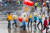 Lord Mayor's Show 2013: 57-Workshipful Company of Actuaries- the float shows  the importance of mathematics to the modern world..
Press stand opposite Mansion House, City of London,
London,
Greater London,
United Kingdom,
on 09 November 2013 at 11:31, image #718