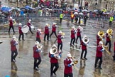 Lord Mayor's Show 2013: 61-Household Tropps  Band of theSalvation Army-this is the band represents some 500 Salvation Army bands from all over of UK..
Press stand opposite Mansion House, City of London,
London,
Greater London,
United Kingdom,
on 09 November 2013 at 11:34, image #782