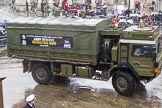 Lord Mayor's Show 2013: 66-151 ( London) Transport Regiment- Its role is to ensure that weapons, ammunition and supplies are delivered wherever and whenever they are needed..
Press stand opposite Mansion House, City of London,
London,
Greater London,
United Kingdom,
on 09 November 2013 at 11:36, image #807