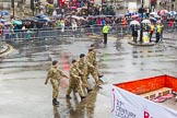 Lord Mayor's Show 2013: 73-The Royal Yeomanry- is London's only Army Reserve Calvary unit.  It use some of the armoured vehicles that you will see in the Show today..
Press stand opposite Mansion House, City of London,
London,
Greater London,
United Kingdom,
on 09 November 2013 at 11:40, image #871