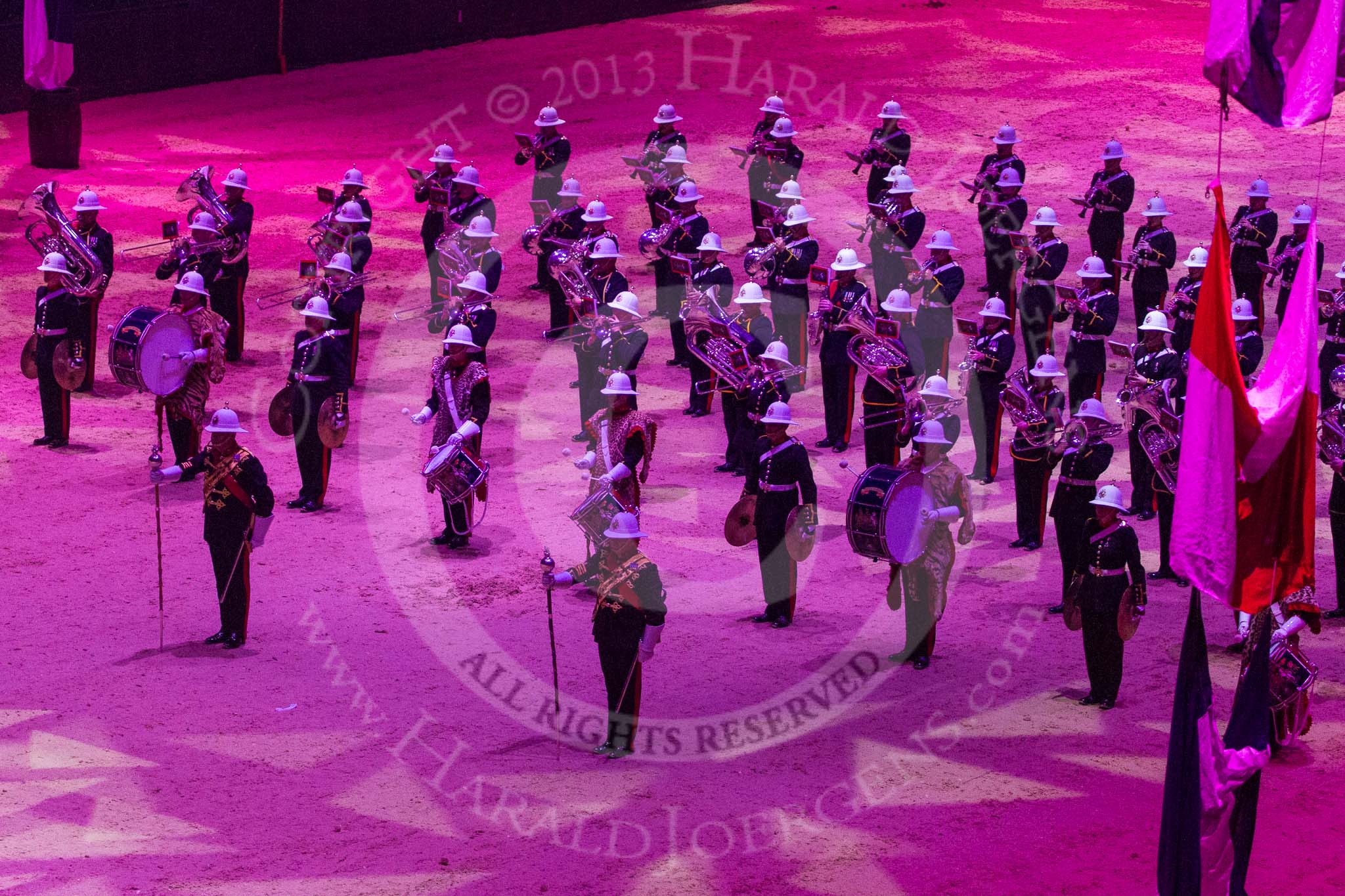British Military Tournament 2013: The Royal Marines Massed Band..
Earls Court,
London SW5,

United Kingdom,
on 06 December 2013 at 14:56, image #63