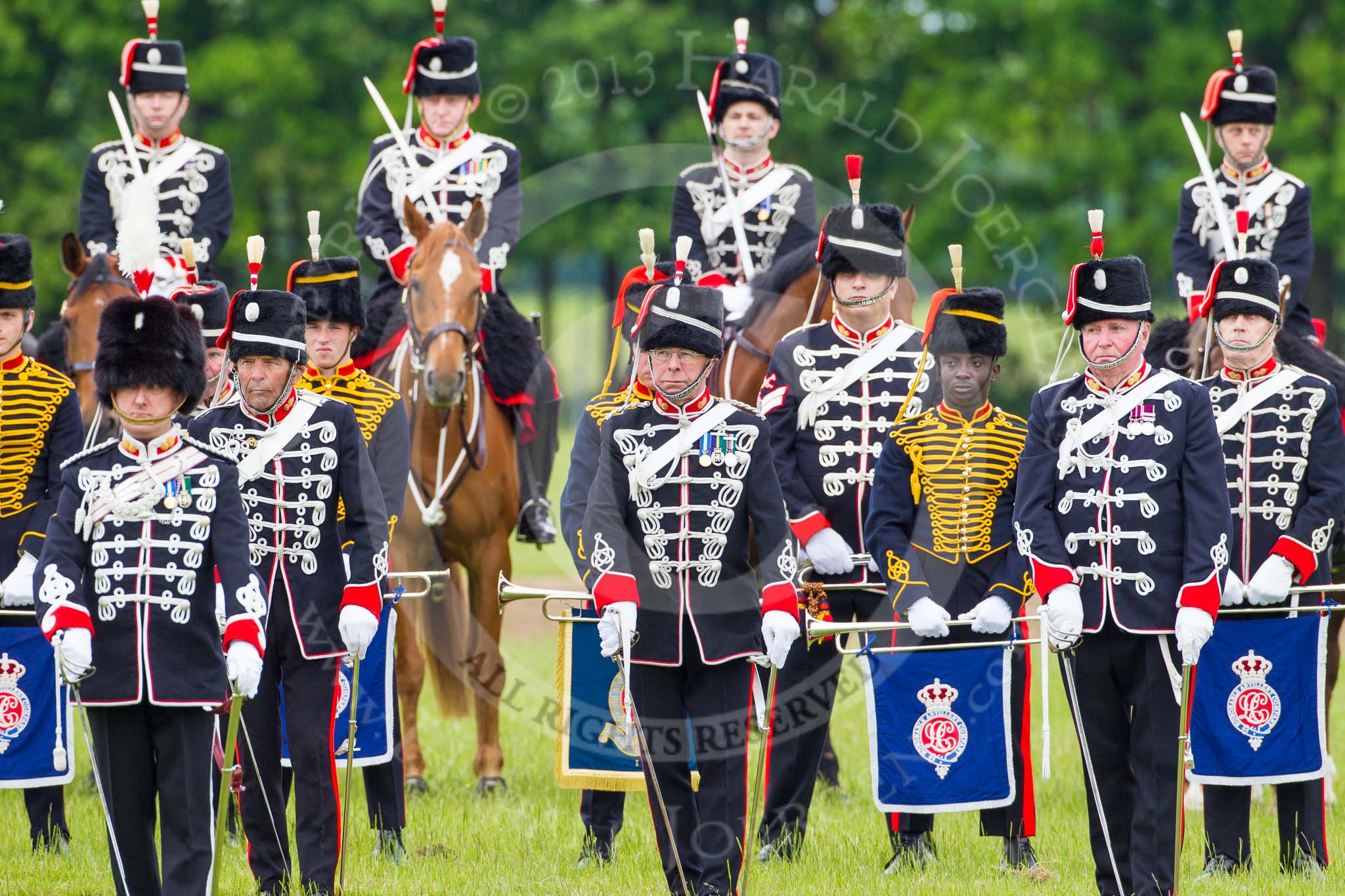 The Light Cavalry HAC Annual Review and Inspection 2013.
Windsor Great Park Review Ground,
Windsor,
Berkshire,
United Kingdom,
on 09 June 2013 at 13:03, image #301