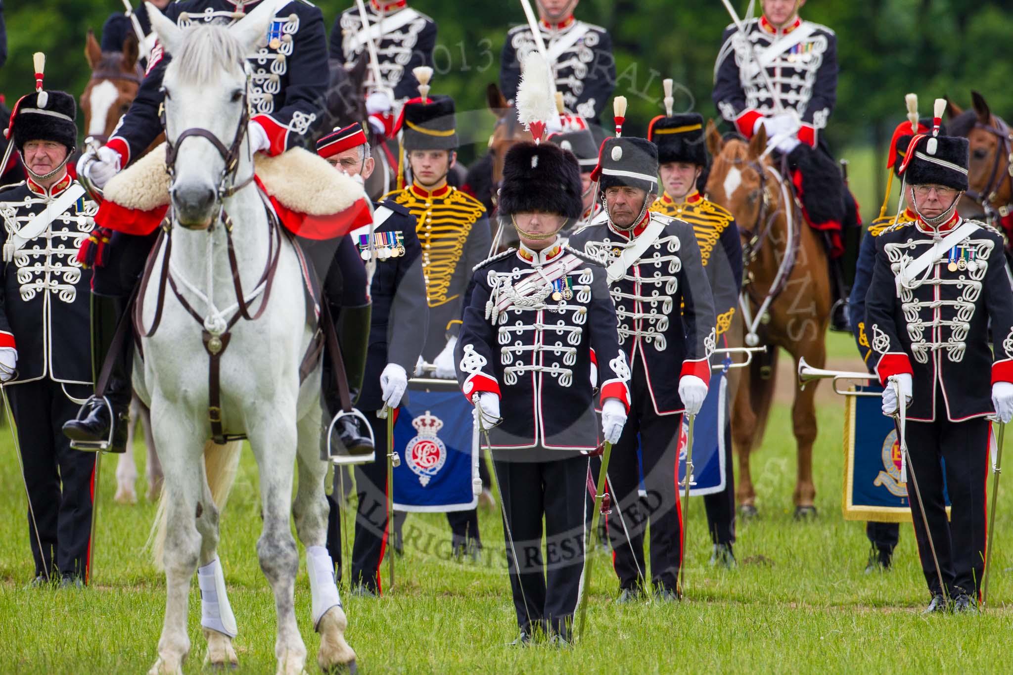 The Light Cavalry HAC Annual Review and Inspection 2013.
Windsor Great Park Review Ground,
Windsor,
Berkshire,
United Kingdom,
on 09 June 2013 at 13:06, image #315