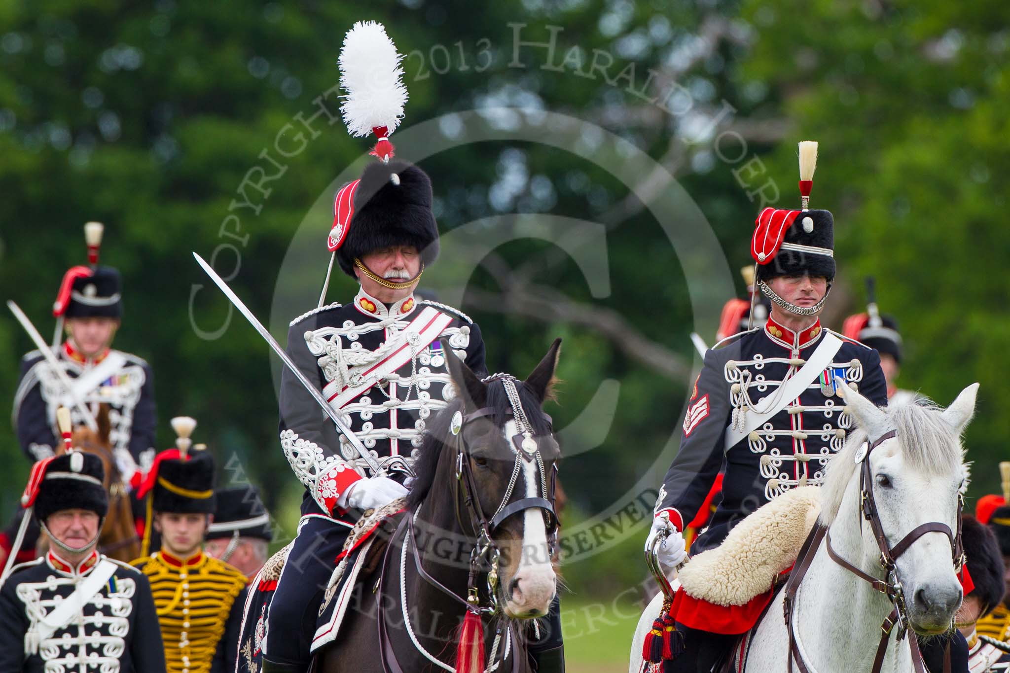 The Light Cavalry HAC Annual Review and Inspection 2013.
Windsor Great Park Review Ground,
Windsor,
Berkshire,
United Kingdom,
on 09 June 2013 at 13:14, image #332