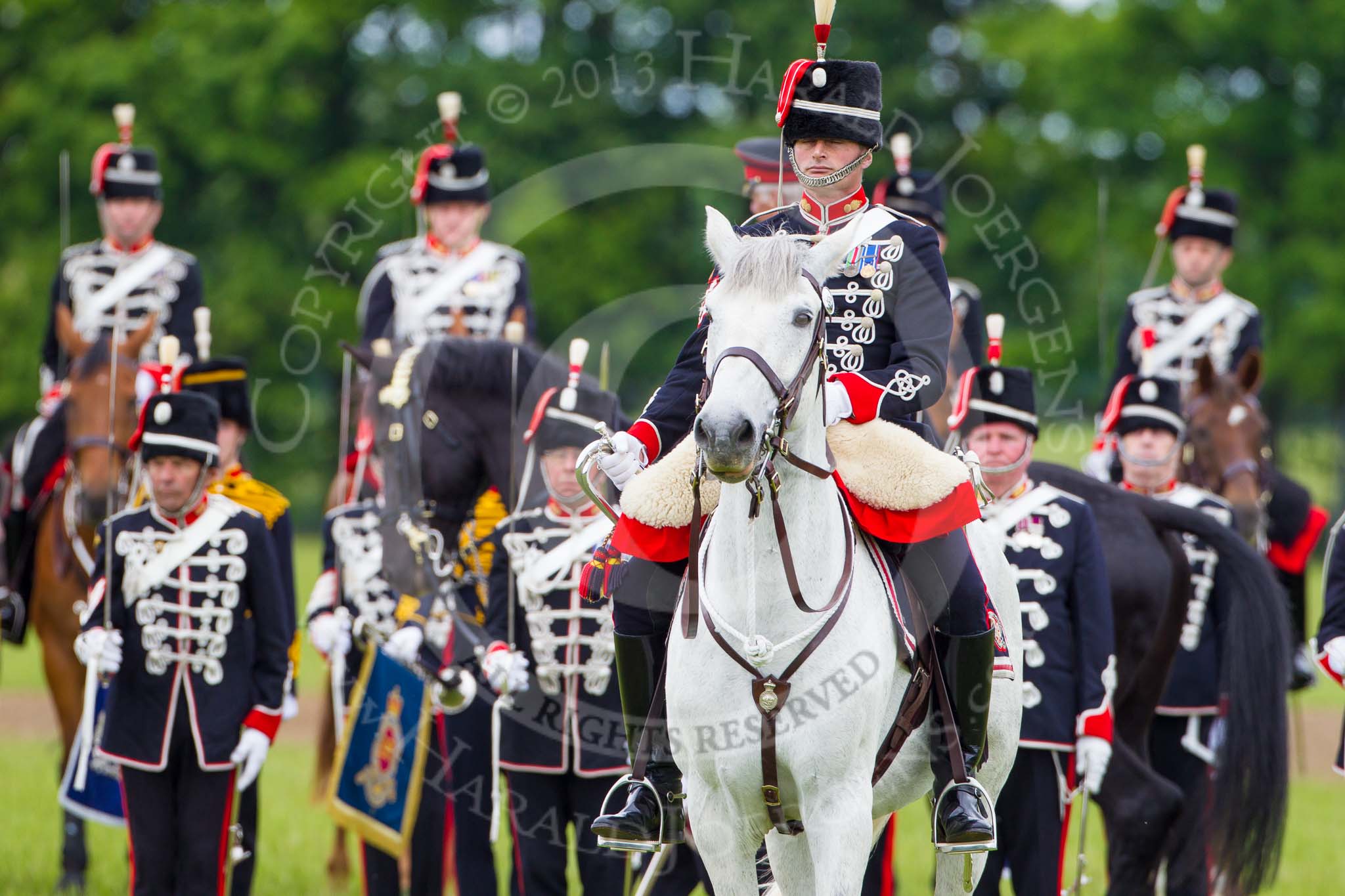 The Light Cavalry HAC Annual Review and Inspection 2013.
Windsor Great Park Review Ground,
Windsor,
Berkshire,
United Kingdom,
on 09 June 2013 at 13:26, image #354