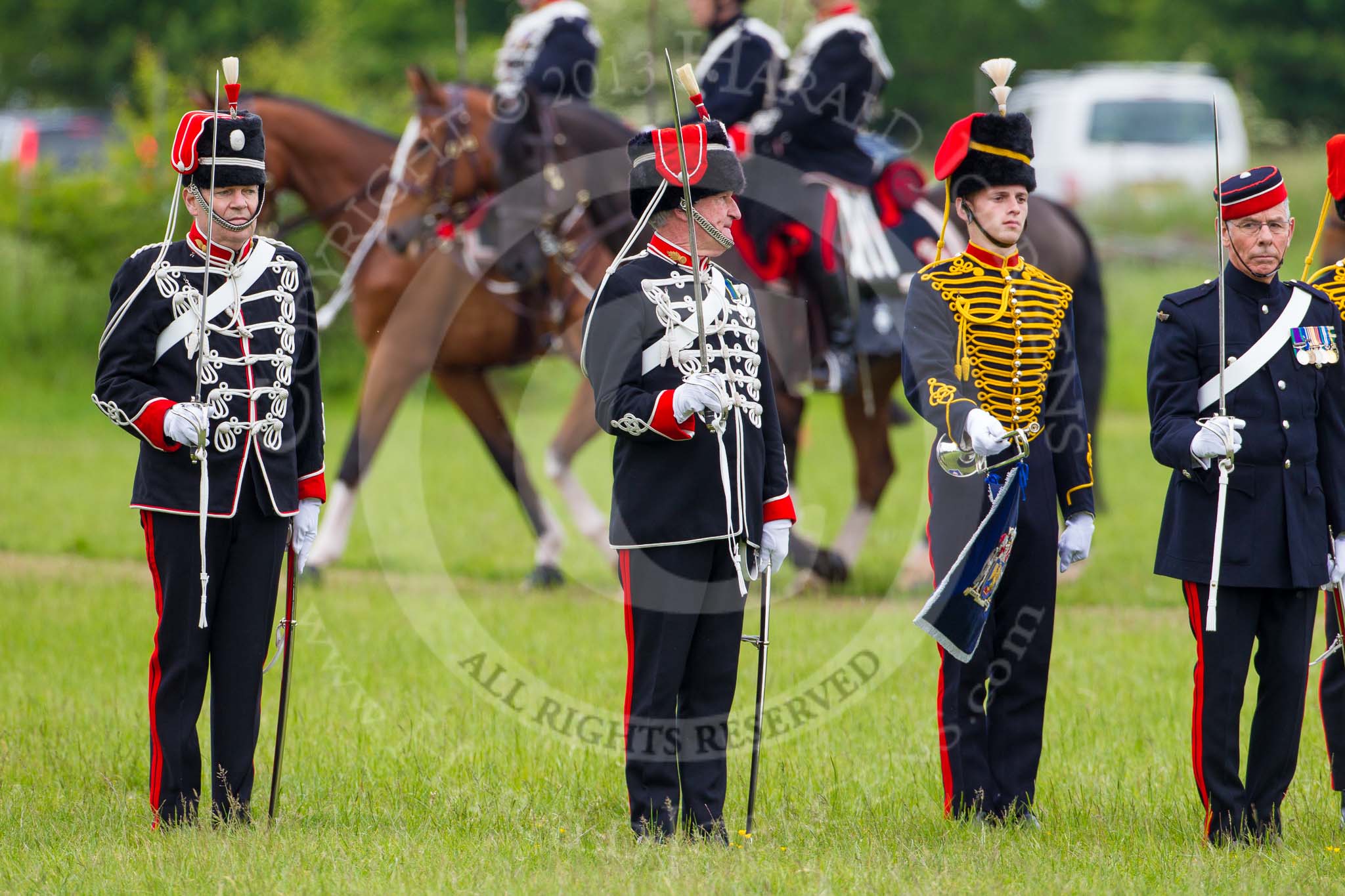 The Light Cavalry HAC Annual Review and Inspection 2013.
Windsor Great Park Review Ground,
Windsor,
Berkshire,
United Kingdom,
on 09 June 2013 at 13:31, image #398