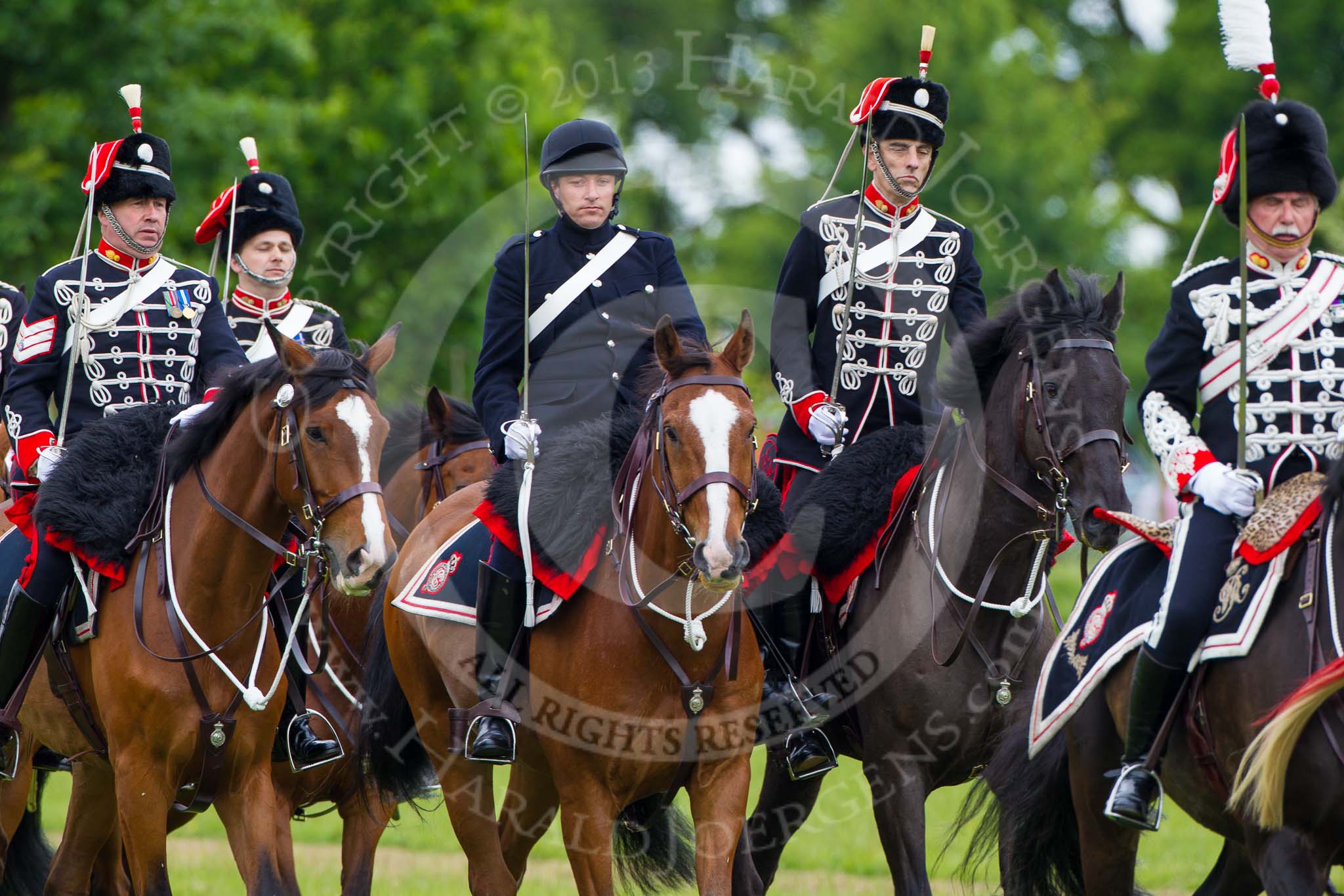 The Light Cavalry HAC Annual Review and Inspection 2013.
Windsor Great Park Review Ground,
Windsor,
Berkshire,
United Kingdom,
on 09 June 2013 at 13:35, image #445