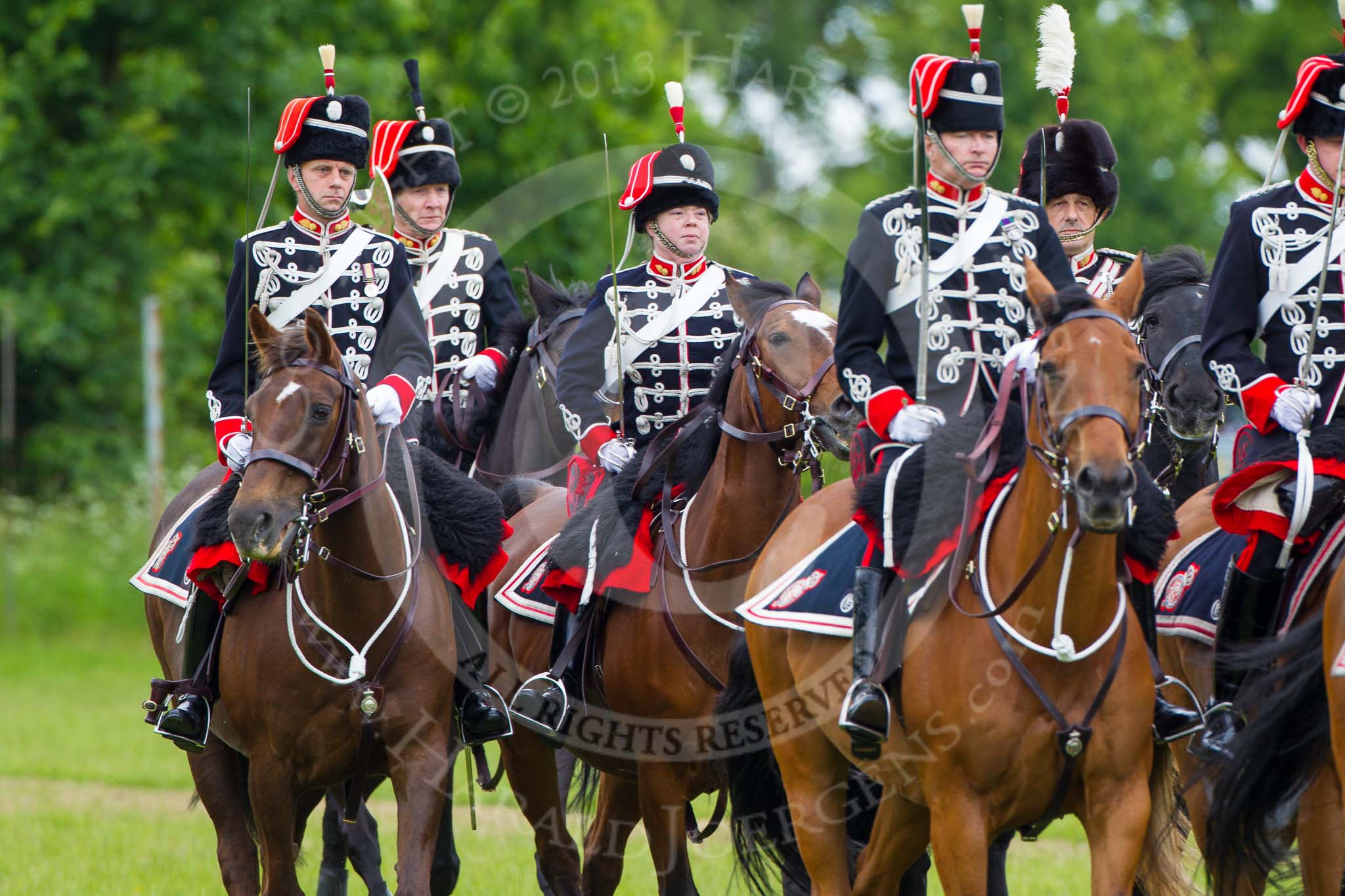 The Light Cavalry HAC Annual Review and Inspection 2013.
Windsor Great Park Review Ground,
Windsor,
Berkshire,
United Kingdom,
on 09 June 2013 at 13:35, image #449
