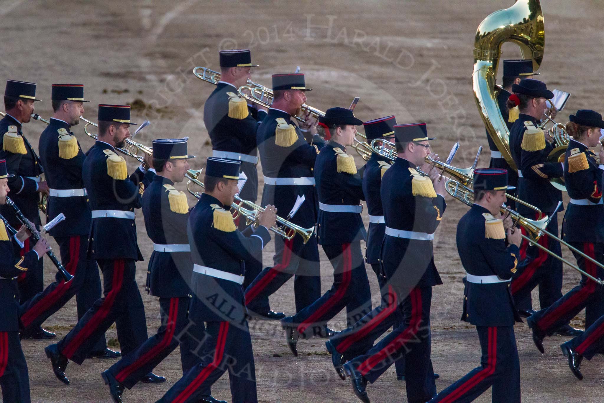 Beating Retreat 2014.
Horse Guards Parade, Westminster,
London SW1A,

United Kingdom,
on 11 June 2014 at 21:19, image #313