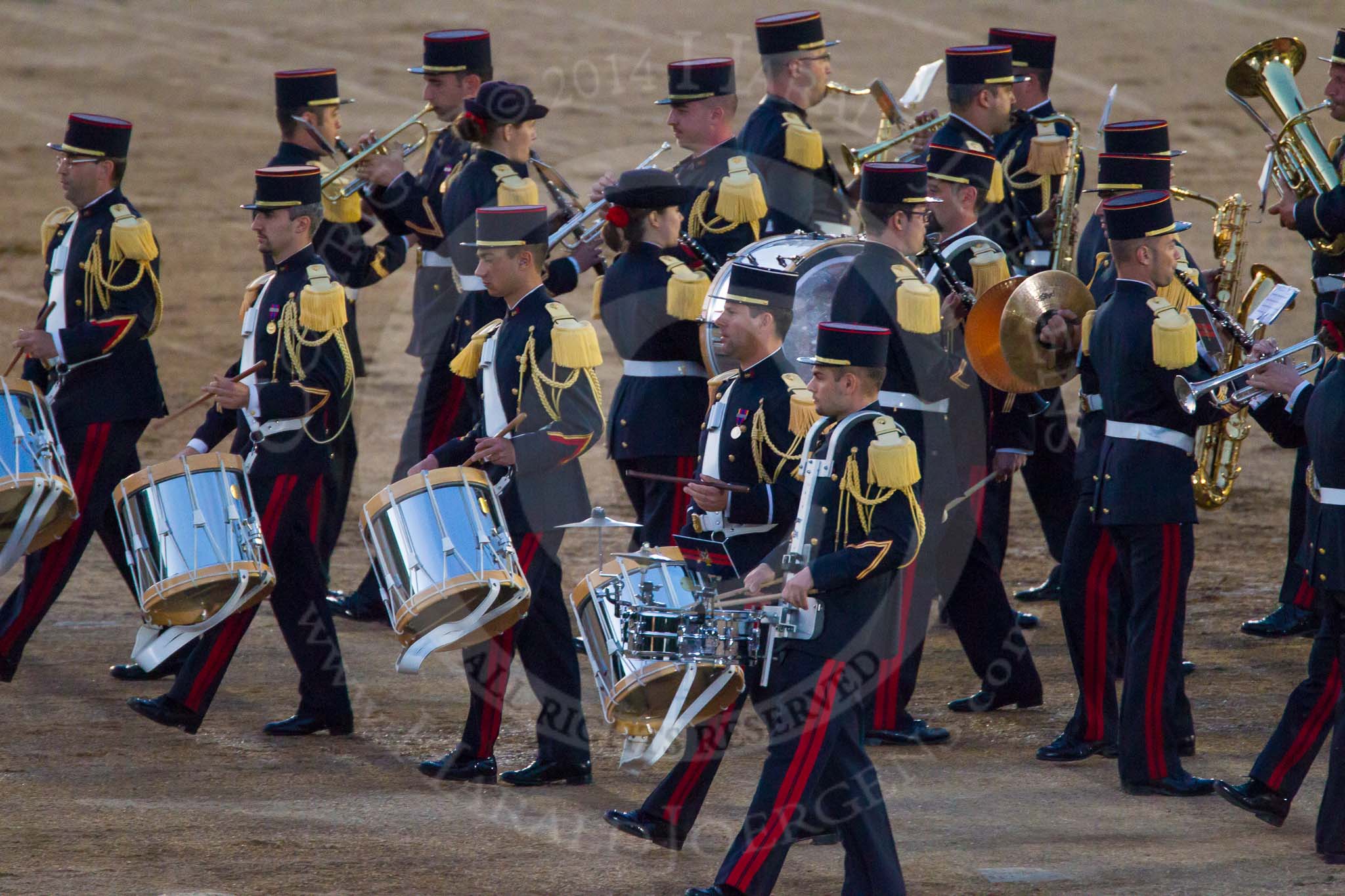 Beating Retreat 2014.
Horse Guards Parade, Westminster,
London SW1A,

United Kingdom,
on 11 June 2014 at 21:20, image #317
