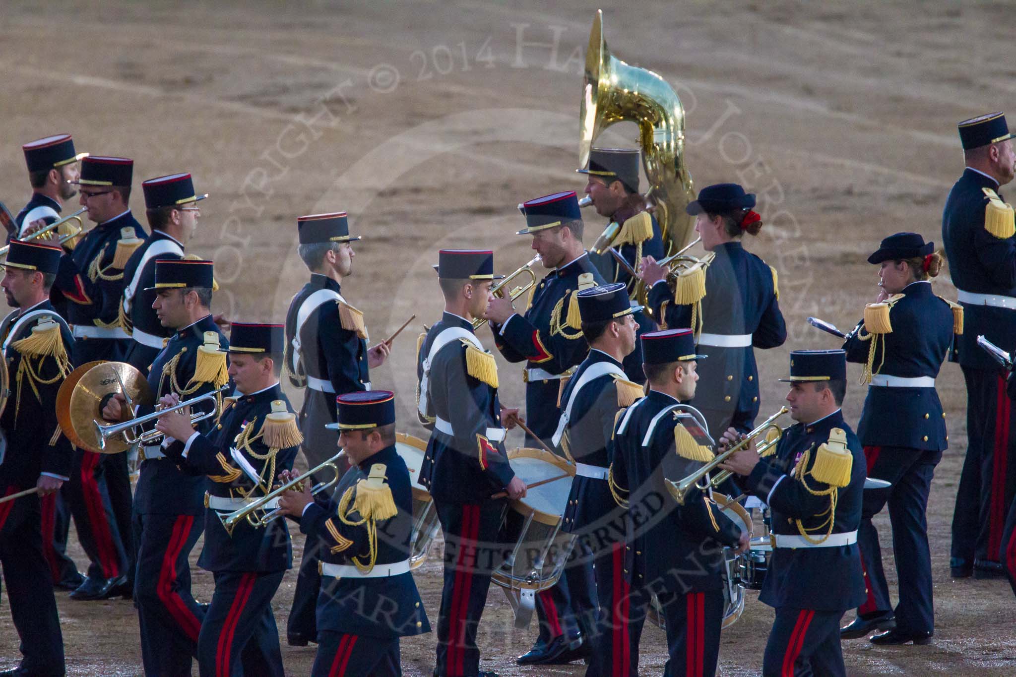 Beating Retreat 2014.
Horse Guards Parade, Westminster,
London SW1A,

United Kingdom,
on 11 June 2014 at 21:20, image #318