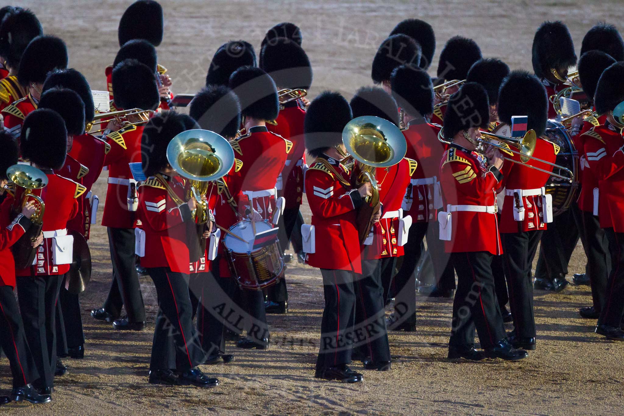 Beating Retreat 2014.
Horse Guards Parade, Westminster,
London SW1A,

United Kingdom,
on 11 June 2014 at 21:34, image #358