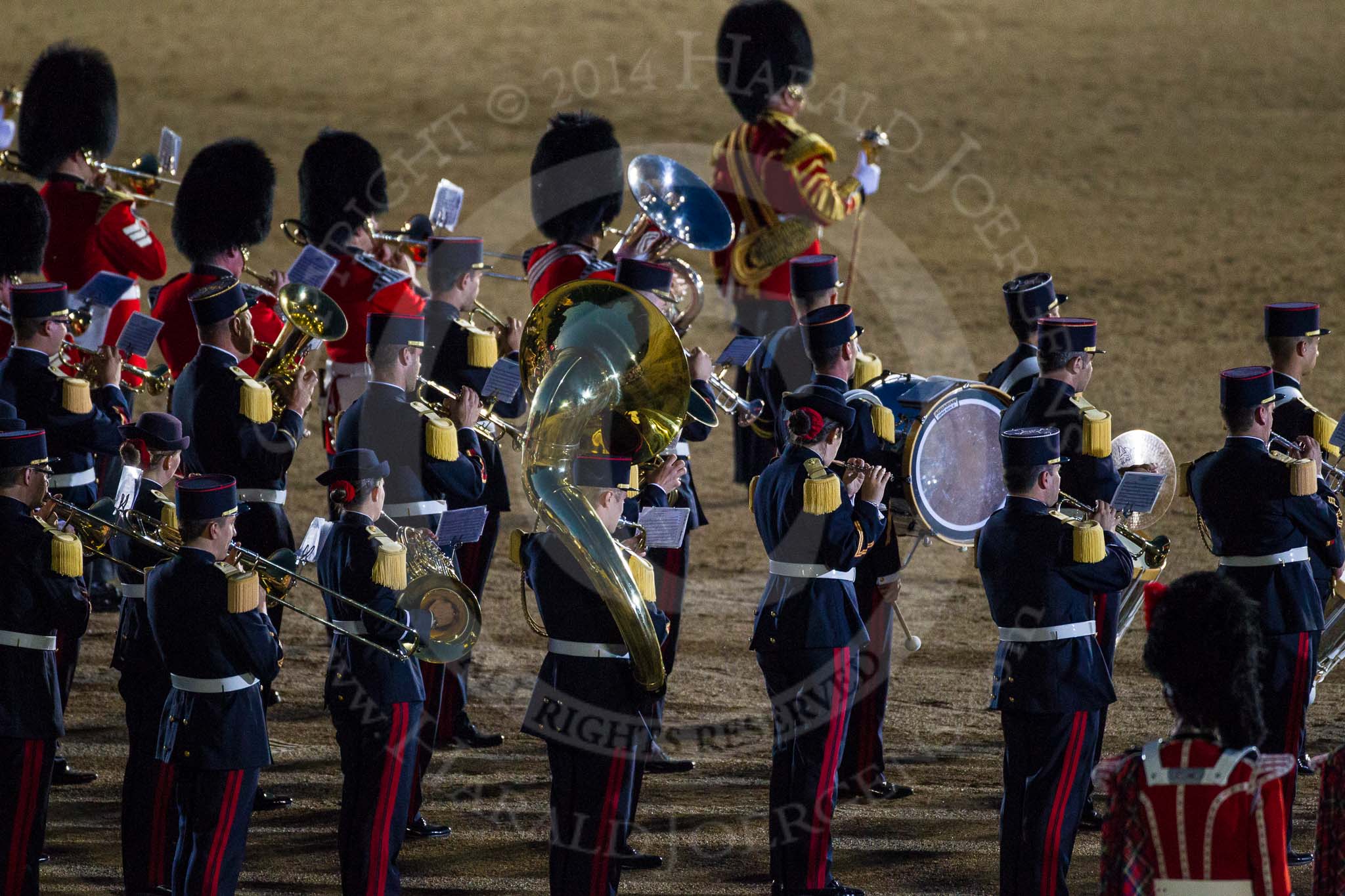 Beating Retreat 2014.
Horse Guards Parade, Westminster,
London SW1A,

United Kingdom,
on 11 June 2014 at 21:51, image #409