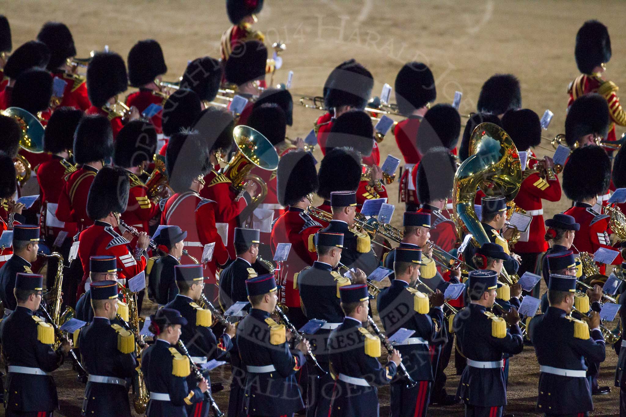 Beating Retreat 2014.
Horse Guards Parade, Westminster,
London SW1A,

United Kingdom,
on 11 June 2014 at 21:51, image #410
