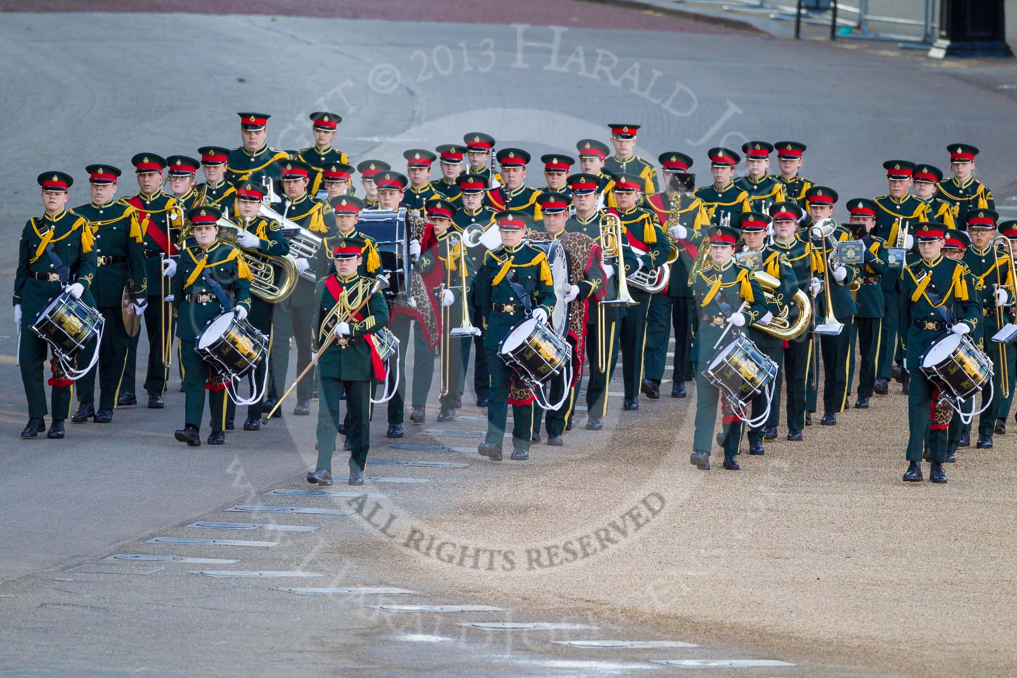 Beating Retreat 2015 - Waterloo 200: Romford Drum & Trumpet Corps, a youth military style marching band, starts the event with an excellent performance..
Horse Guards Parade, Westminster,
London,

United Kingdom,
on 10 June 2015 at 19:40, image #38