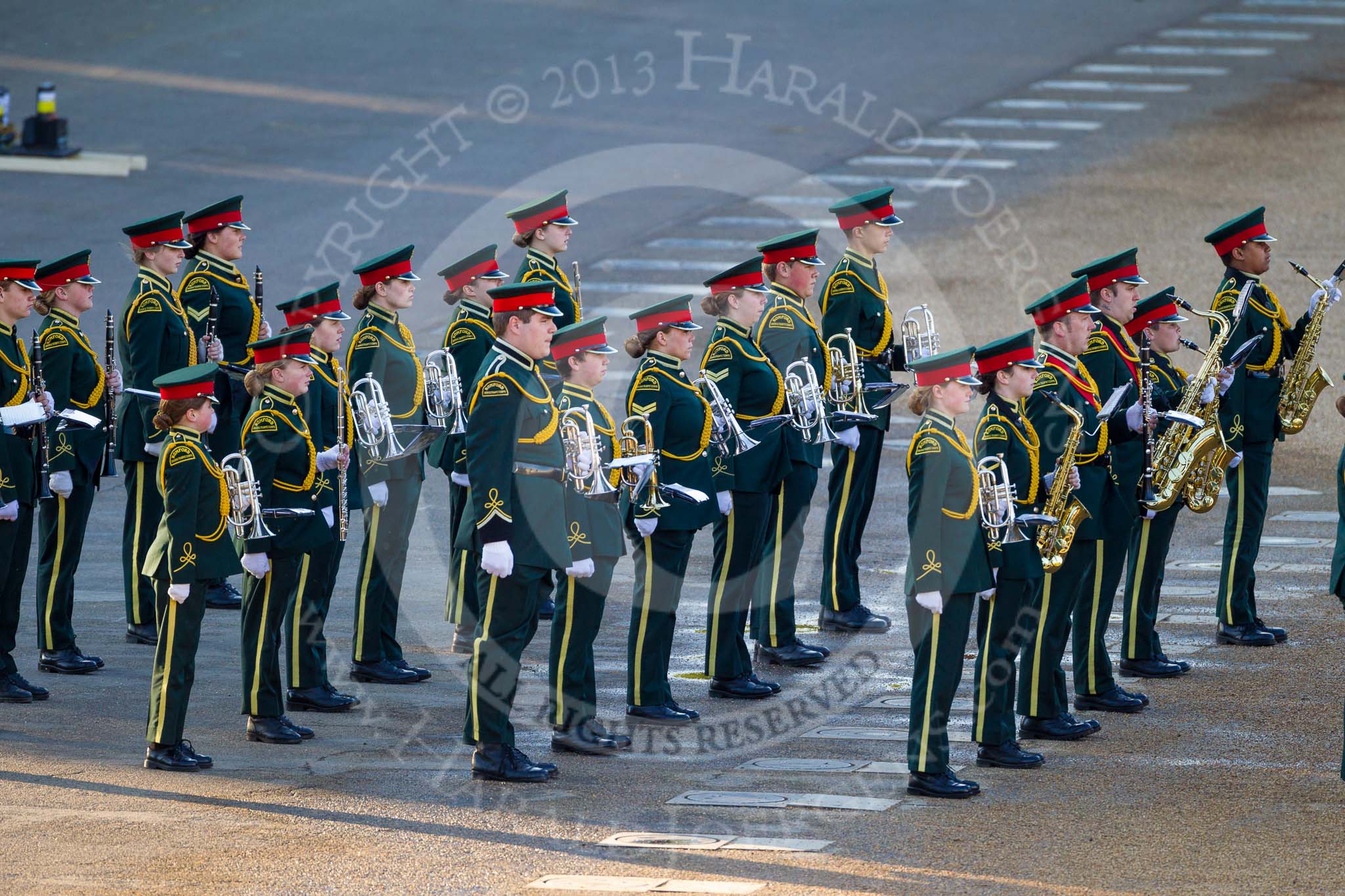Beating Retreat 2015 - Waterloo 200: Romford Drum & Trumpet Corps, a youth military style marching band, starts the event with an excellent performance..
Horse Guards Parade, Westminster,
London,

United Kingdom,
on 10 June 2015 at 19:41, image #43