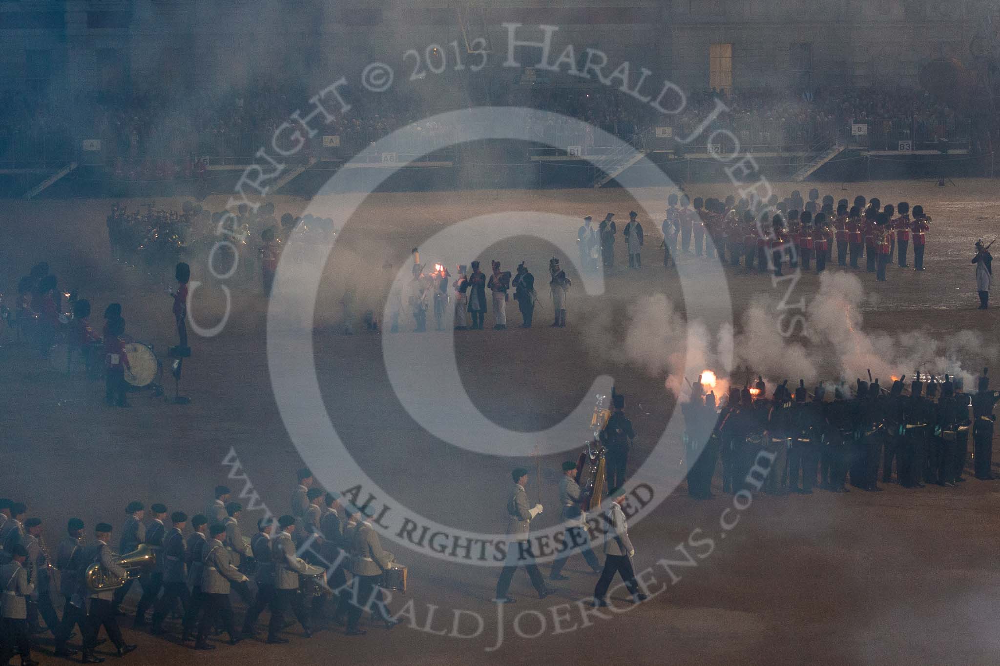 Beating Retreat 2015 - Waterloo 200.
Horse Guards Parade, Westminster,
London,

United Kingdom,
on 10 June 2015 at 21:27, image #350