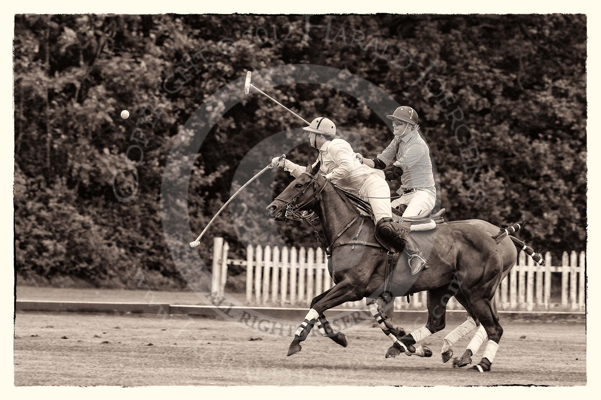 7th Heritage Polo Cup semi-finals: Nico Talamoni, Team Emerging Switzerland & Henry Fisher, Team Silver Fox USA..
Hurtwood Park Polo Club,
Ewhurst Green,
Surrey,
United Kingdom,
on 04 August 2012 at 11:29, image #44