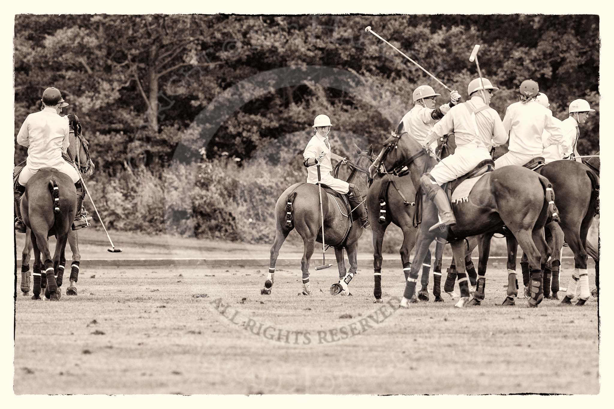 7th Heritage Polo Cup semi-finals: Looking at the Umpire..
Hurtwood Park Polo Club,
Ewhurst Green,
Surrey,
United Kingdom,
on 04 August 2012 at 15:59, image #304