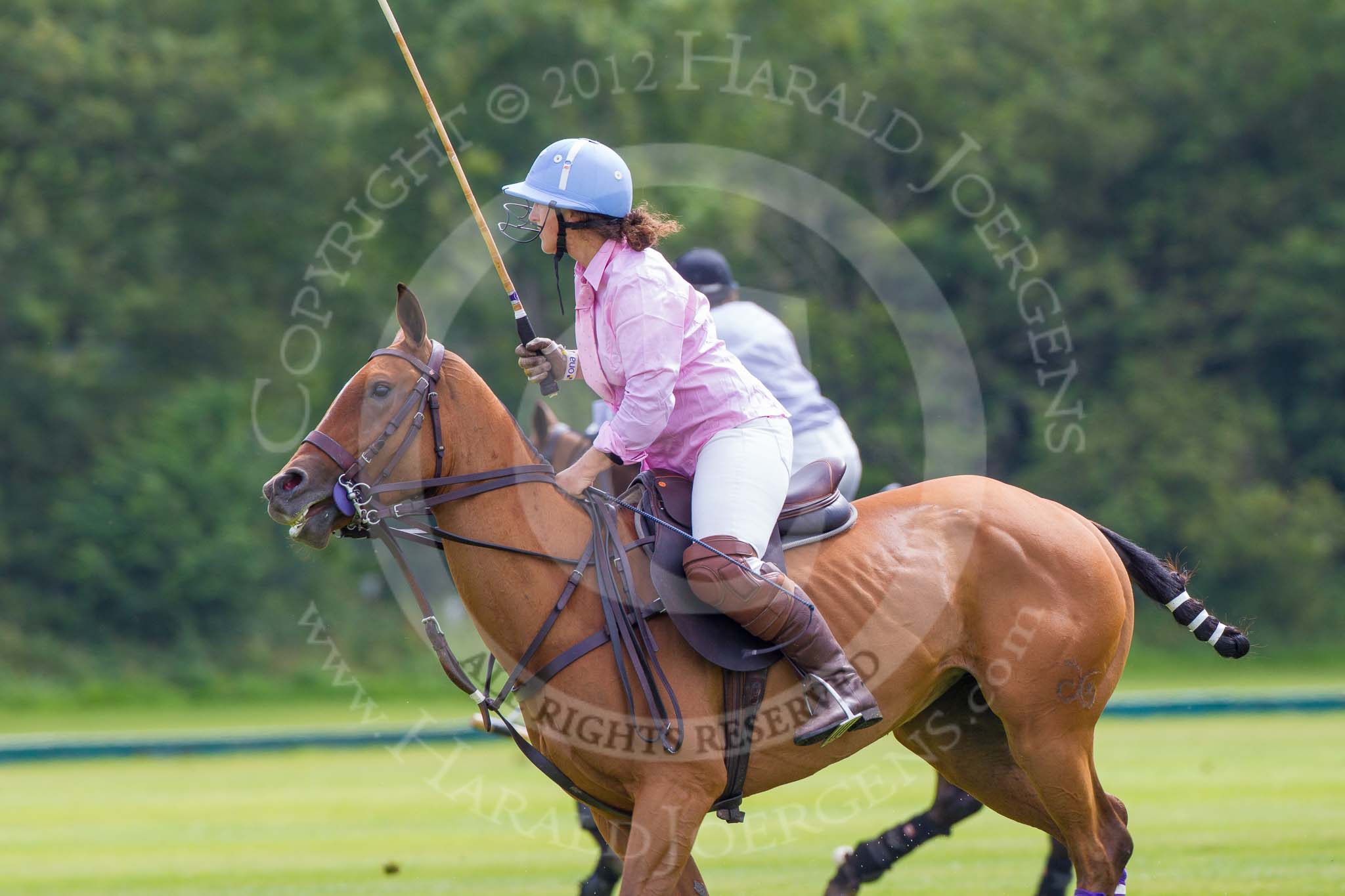 7th Heritage Polo Cup semi-finals: Sarah Krasker, Team Emerging Switzerland..
Hurtwood Park Polo Club,
Ewhurst Green,
Surrey,
United Kingdom,
on 04 August 2012 at 11:11, image #24