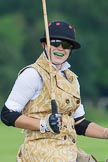 7th Heritage Polo Cup semi-finals: Heloise Lorentzen, The Amazons of Polo, with teeth protection in her Nations colours....Brazil..
Hurtwood Park Polo Club,
Ewhurst Green,
Surrey,
United Kingdom,
on 04 August 2012 at 12:57, image #89