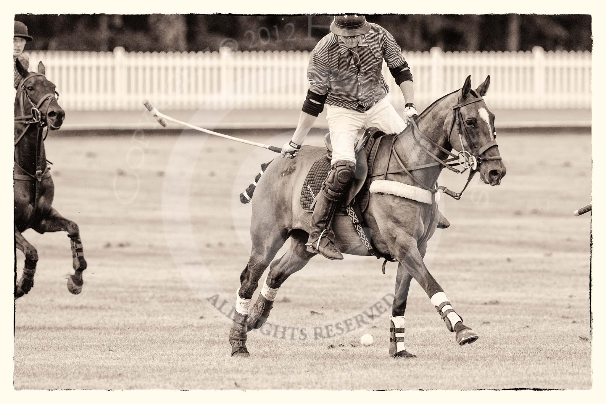 7th Heritage Polo Cup finals: Henry Fisher, Team Silver Fox USA..
Hurtwood Park Polo Club,
Ewhurst Green,
Surrey,
United Kingdom,
on 05 August 2012 at 13:57, image #54