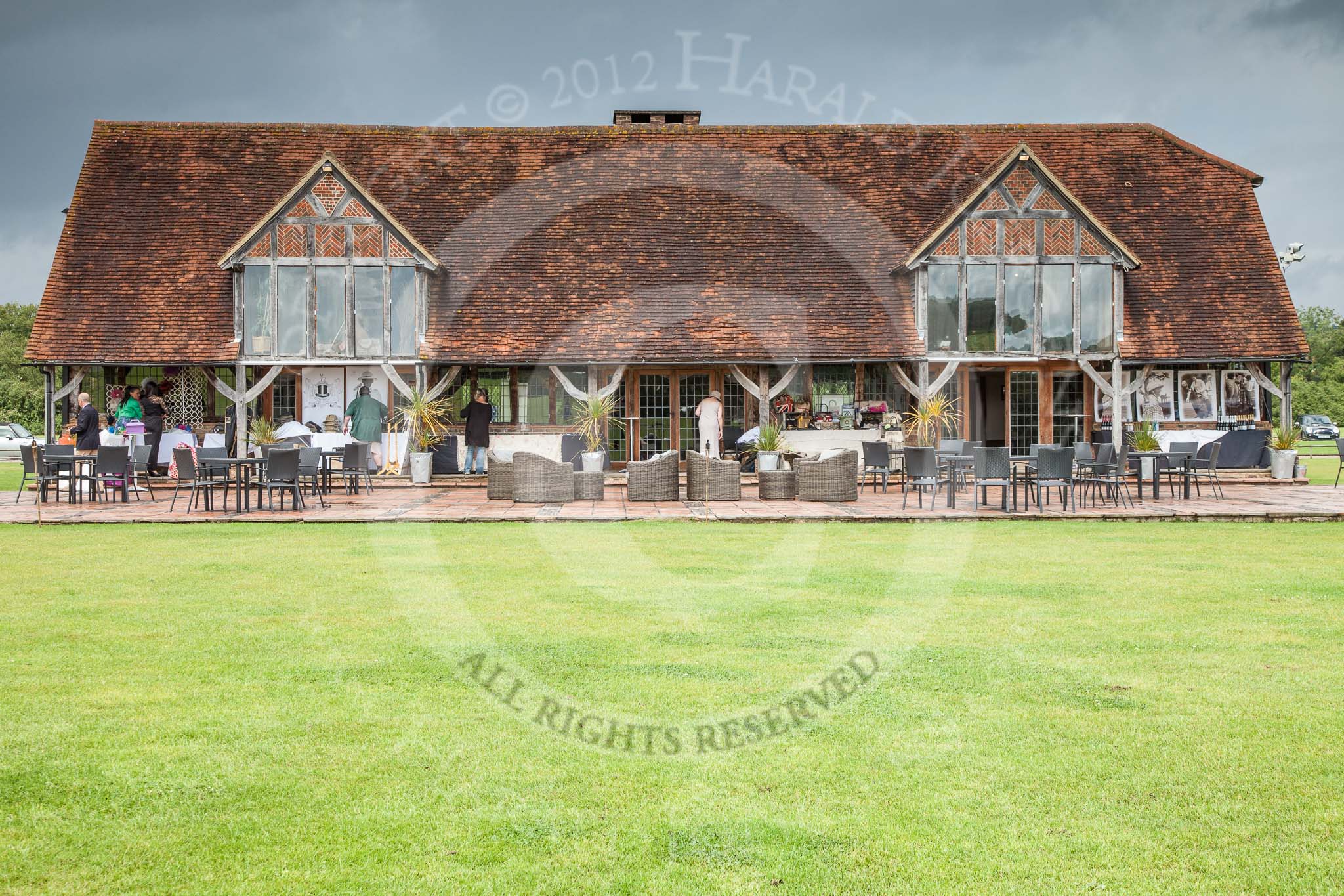 7th Heritage Polo Cup finals: The clubhouse of Hurtwood Park Polo Club near Ewhurst in Surrey..
Hurtwood Park Polo Club,
Ewhurst Green,
Surrey,
United Kingdom,
on 05 August 2012 at 11:42, image #1