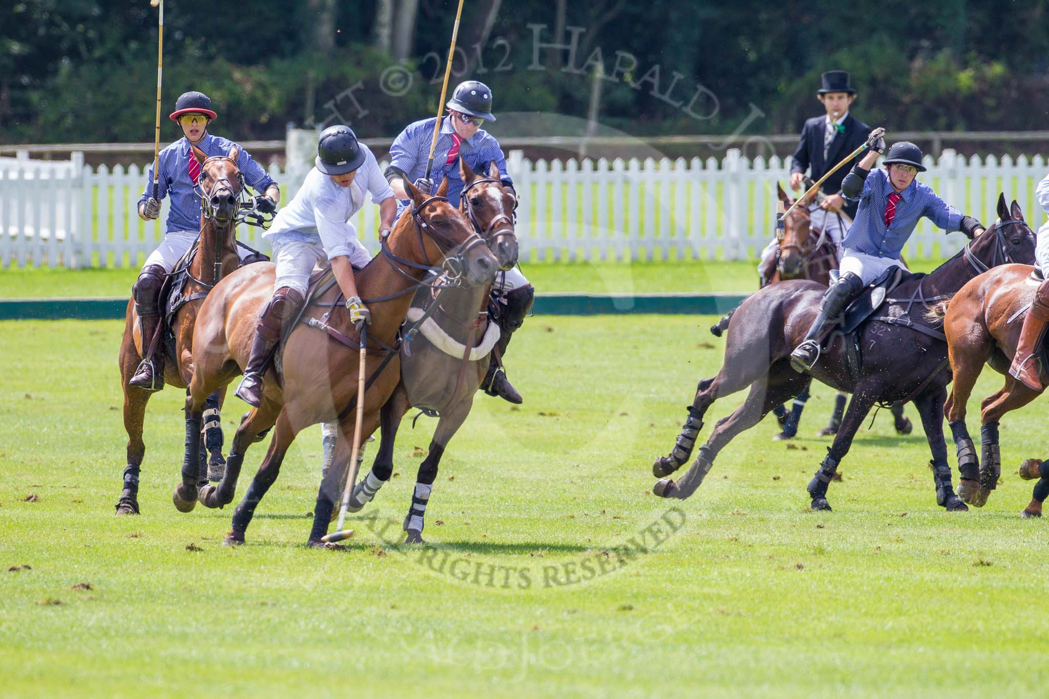 7th Heritage Polo Cup finals: Alex Vent in possession of the ball..
Hurtwood Park Polo Club,
Ewhurst Green,
Surrey,
United Kingdom,
on 05 August 2012 at 14:15, image #74