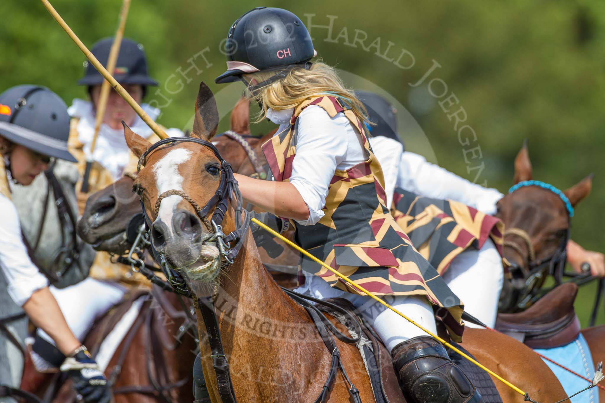 7th Heritage Polo Cup finals: Ladies of the British Empire, Liberty Freedom:
Charlie Howel..
Hurtwood Park Polo Club,
Ewhurst Green,
Surrey,
United Kingdom,
on 05 August 2012 at 15:18, image #151