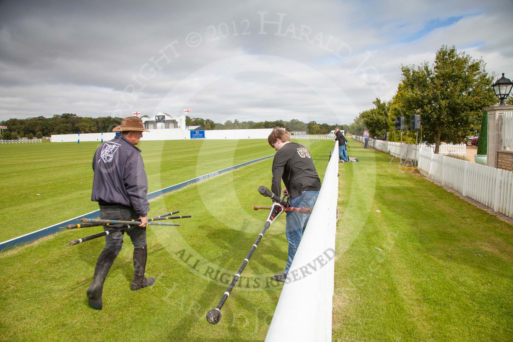 DBPC Polo in the Park 2012: The Knights of Middle England - preparations for the Jousting display..
Dallas Burston Polo Club,
Stoneythorpe Estate,
Southam,
Warwickshire,
United Kingdom,
on 16 September 2012 at 11:30, image #92