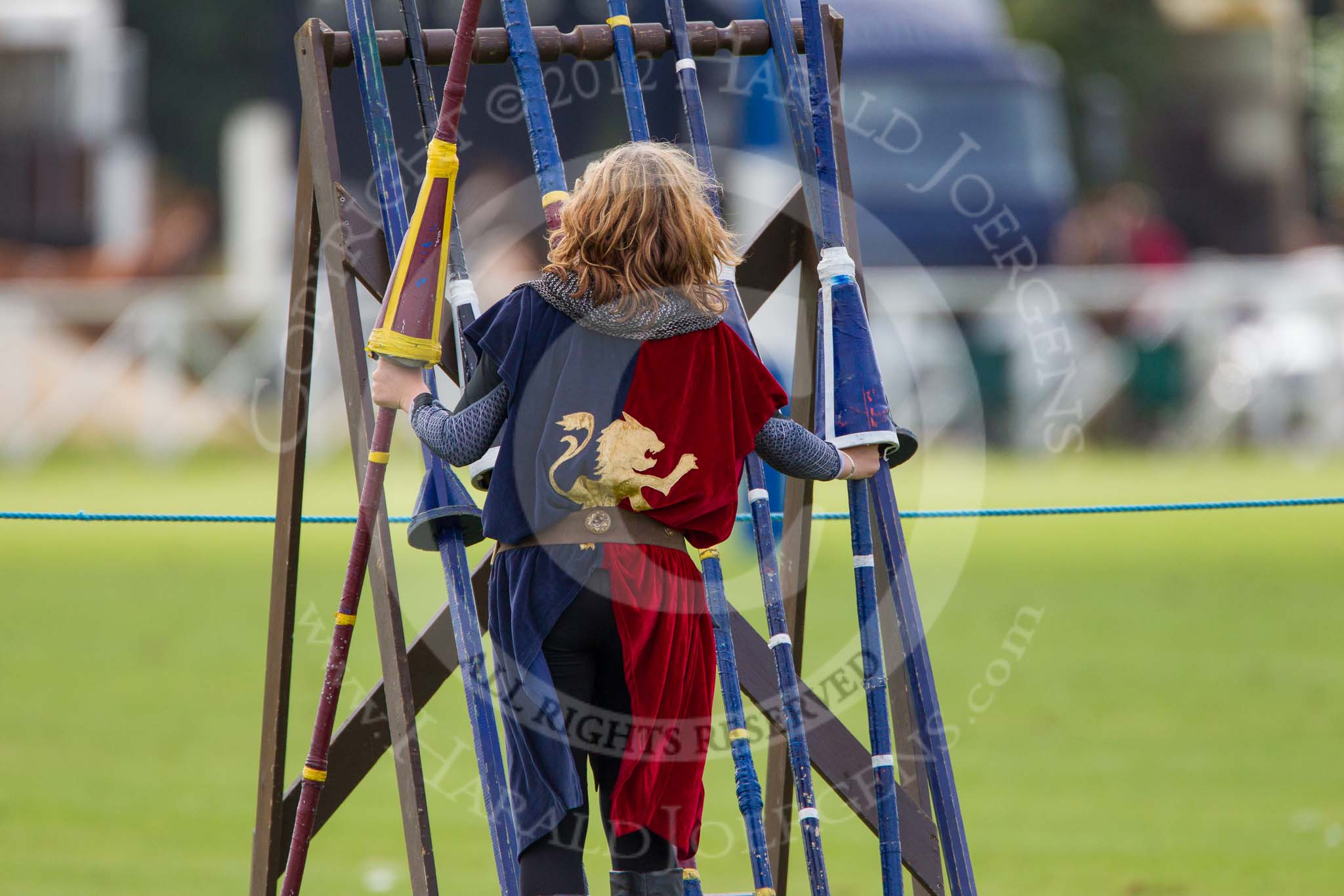 DBPC Polo in the Park 2012: The Knights of Middle England - preparations for the Jousting display..
Dallas Burston Polo Club,
Stoneythorpe Estate,
Southam,
Warwickshire,
United Kingdom,
on 16 September 2012 at 13:49, image #166