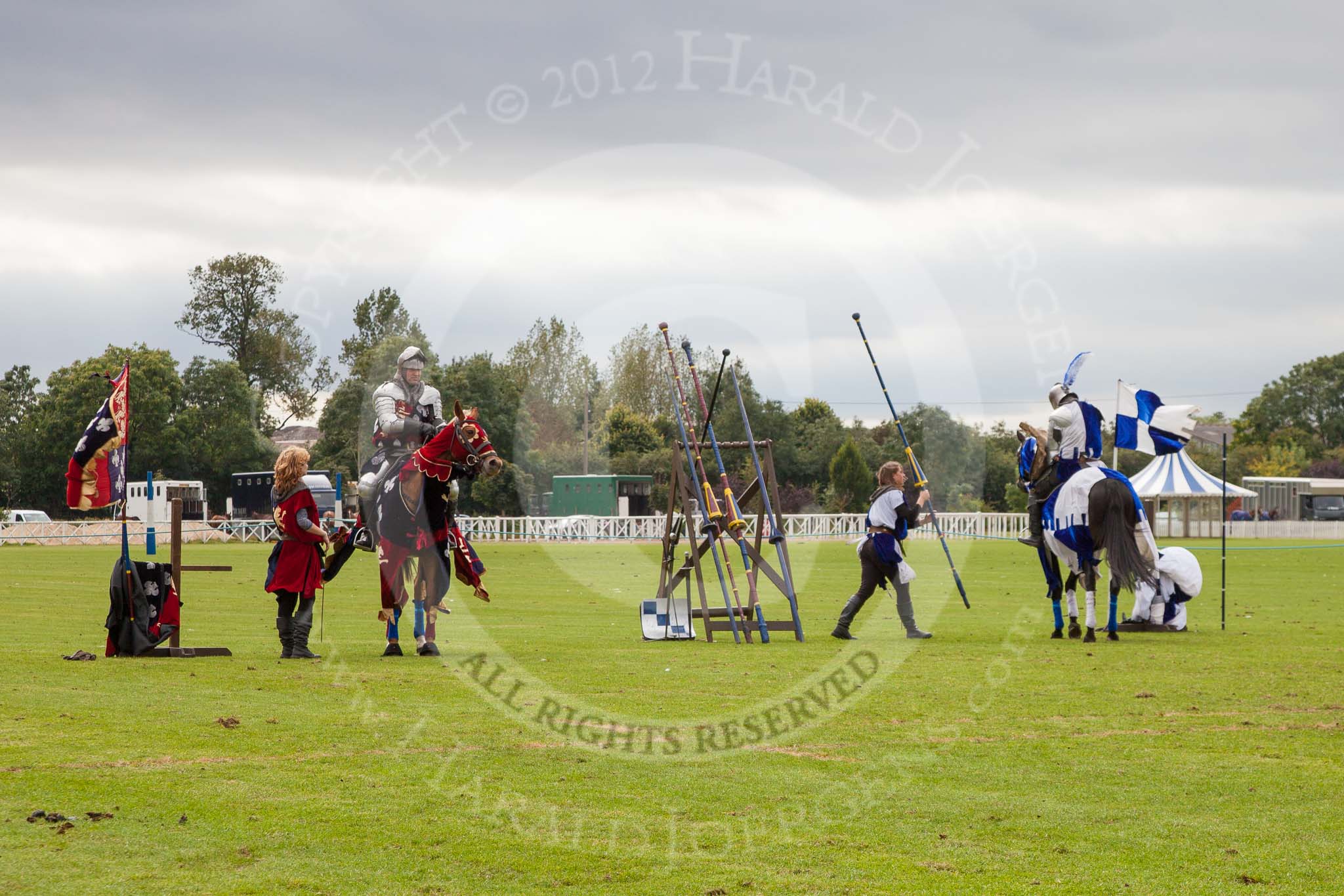 DBPC Polo in the Park 2012: The Knights of Middle England and their Jousting display..
Dallas Burston Polo Club,
Stoneythorpe Estate,
Southam,
Warwickshire,
United Kingdom,
on 16 September 2012 at 14:33, image #201