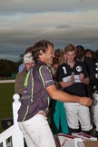 DBPC Polo in the Park 2012: Runner-up for the Dallas Burston Gold Cup Tournament was the team Rigby & Rigby. Here: Matias Amaya, behind her the winning La Golondrina team..
Dallas Burston Polo Club,
Stoneythorpe Estate,
Southam,
Warwickshire,
United Kingdom,
on 16 September 2012 at 18:12, image #315