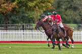 DBPC Polo in the Park 2012: Royal Artillery #4, Alex Vent, against DBPC #2, Captain William Mawby, and #4, Will Wood..
Dallas Burston Polo Club,
Stoneythorpe Estate,
Southam,
Warwickshire,
United Kingdom,
on 16 September 2012 at 19:01, image #343