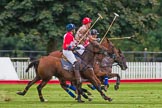 DBPC Polo in the Park 2012: DBPC #3, Mark Weller, Royal Artillery #2, Major Andy Wood, and DBPC #4, Will Wood..
Dallas Burston Polo Club,
Stoneythorpe Estate,
Southam,
Warwickshire,
United Kingdom,
on 16 September 2012 at 19:02, image #345