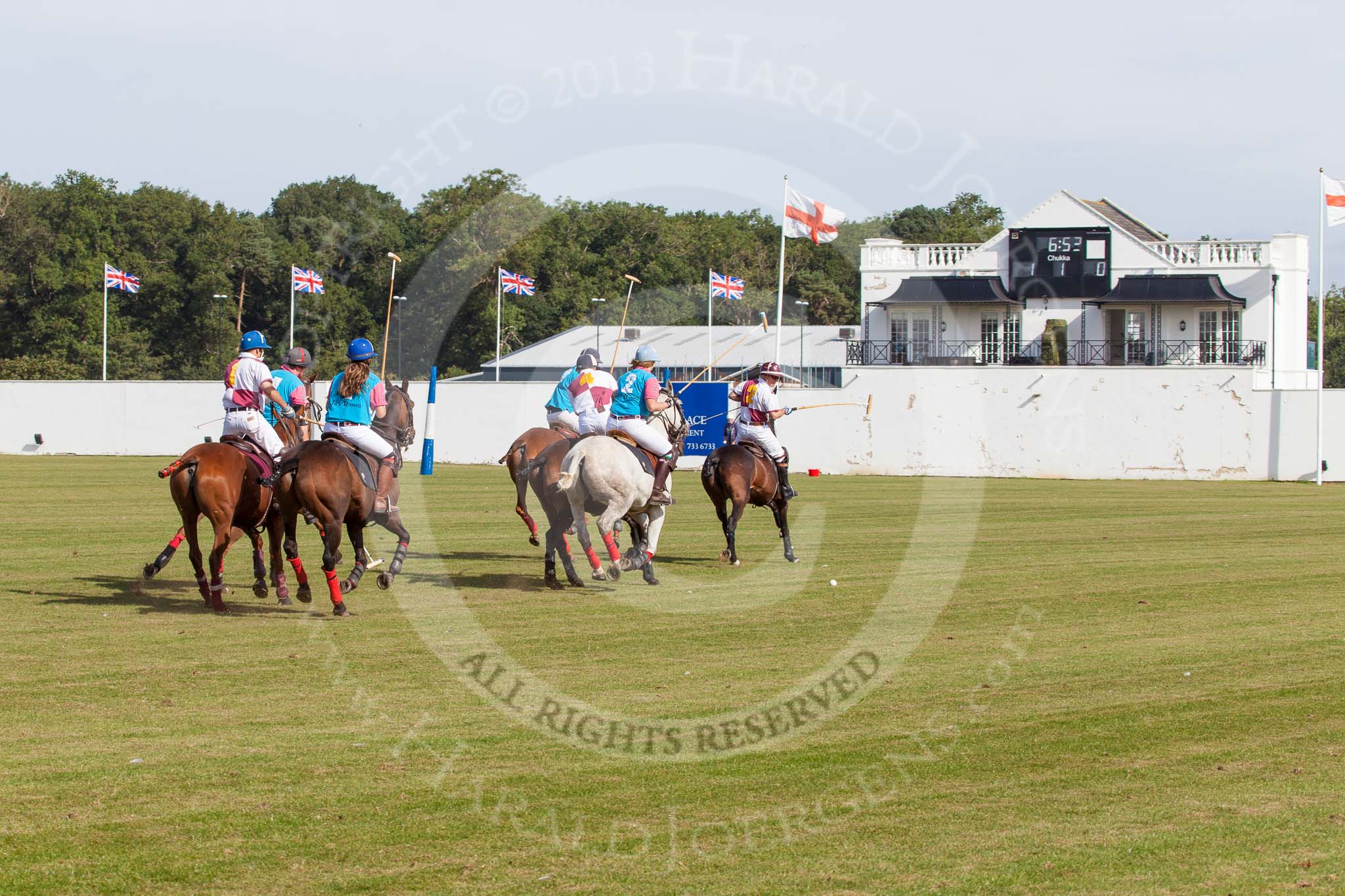 DBPC Polo in the Park 2013, Subsidiary Final Amaranther Trophy (0 Goal), Leadenham vs Kingsbridge: Kingsbridge trying to equalize close to the end of the first chukker..
Dallas Burston Polo Club, ,
Southam,
Warwickshire,
United Kingdom,
on 01 September 2013 at 10:23, image #31