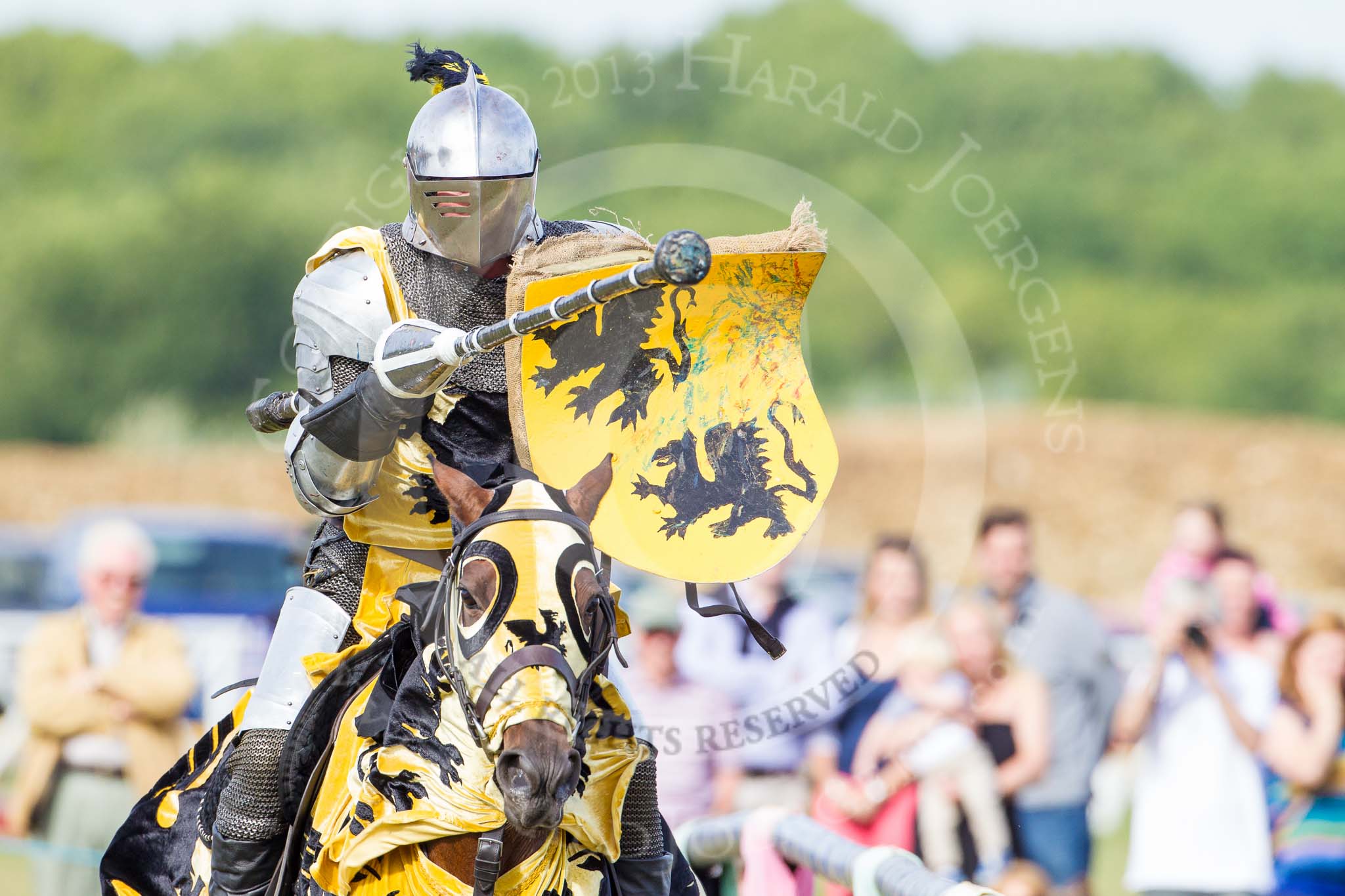 DBPC Polo in the Park 2013 - jousting display by the Knights of Middle England.
Dallas Burston Polo Club, ,
Southam,
Warwickshire,
United Kingdom,
on 01 September 2013 at 15:40, image #498