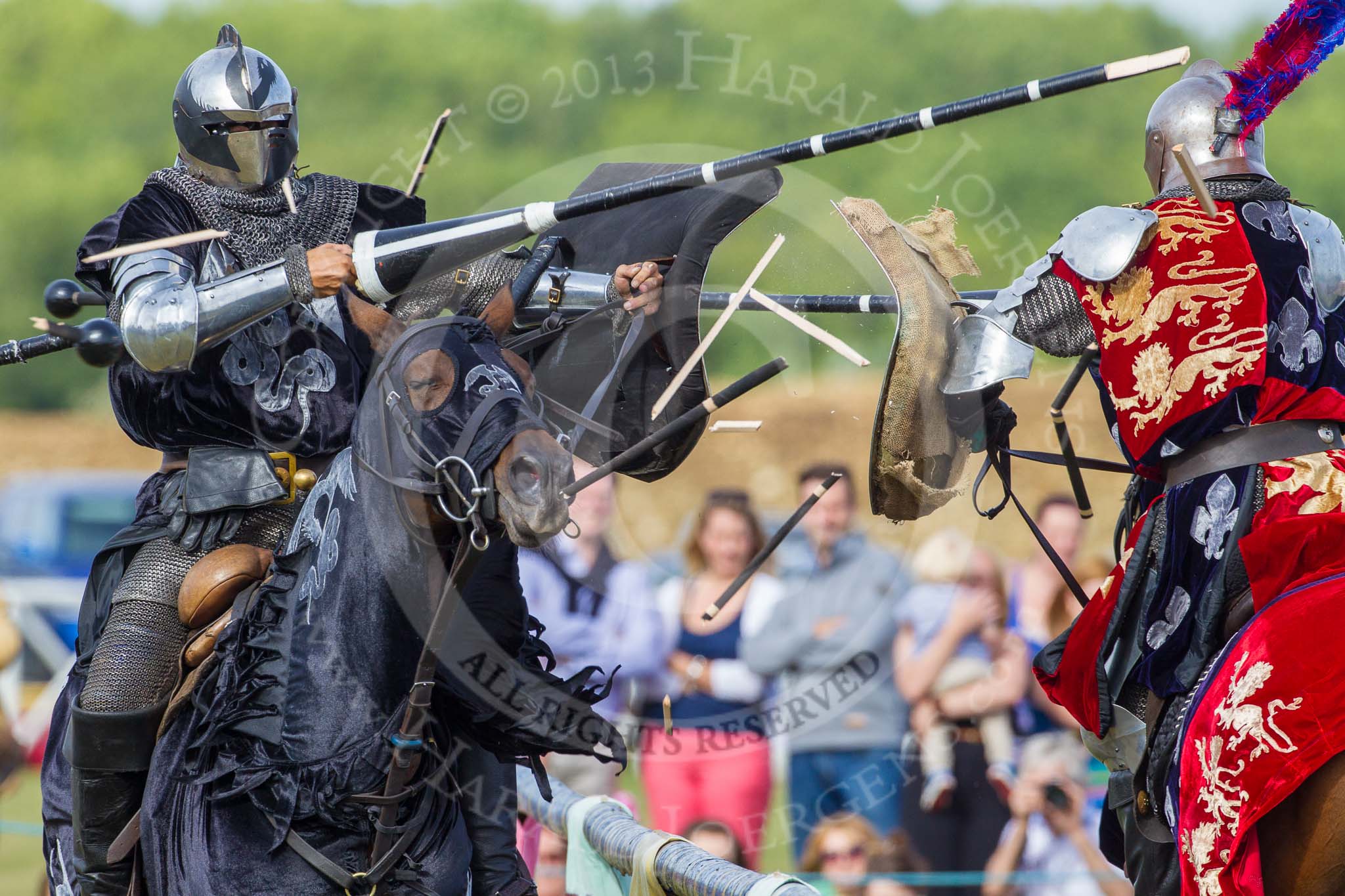 DBPC Polo in the Park 2013 - jousting display by the Knights of Middle England.
Dallas Burston Polo Club, ,
Southam,
Warwickshire,
United Kingdom,
on 01 September 2013 at 15:42, image #515