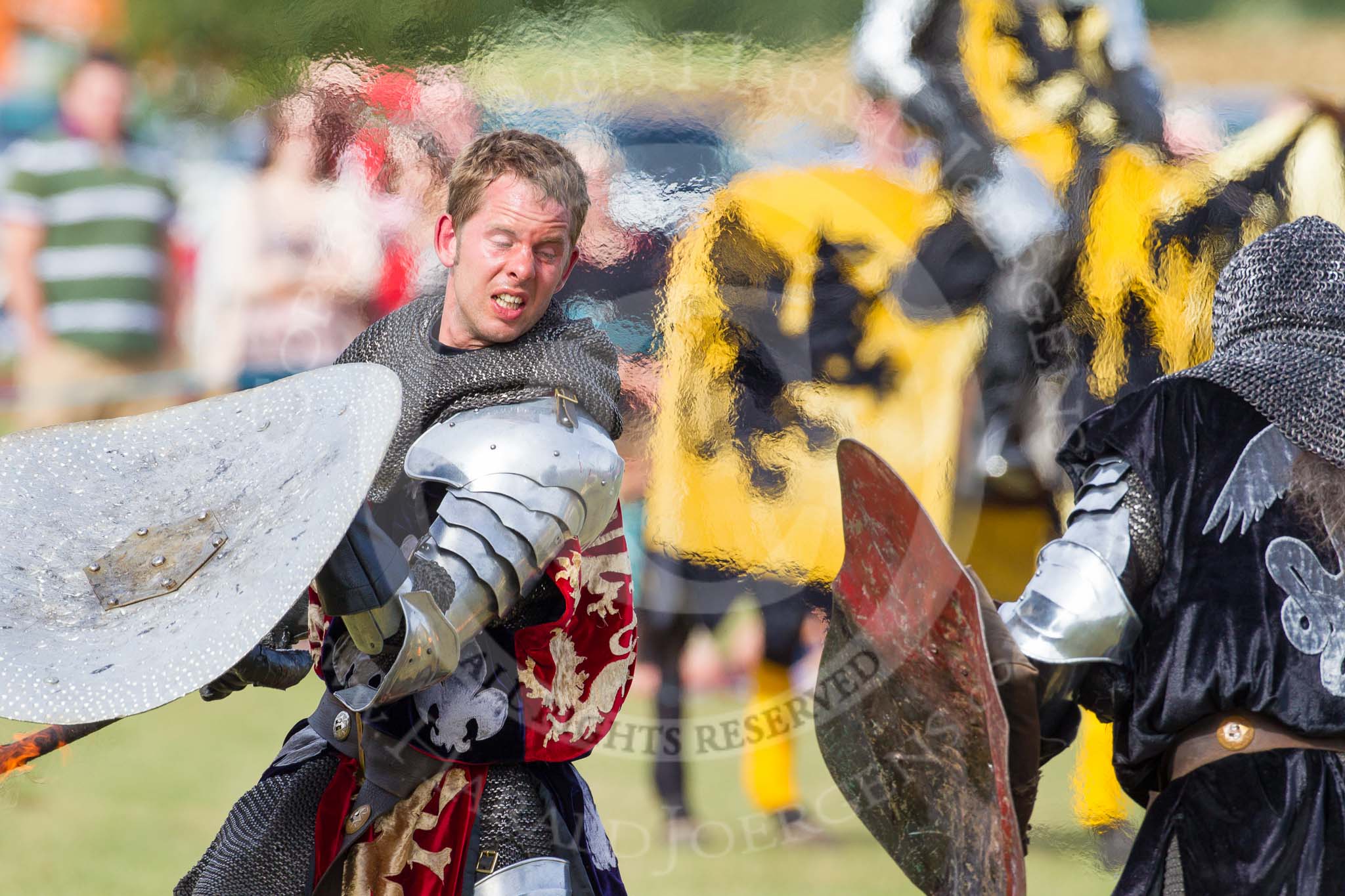 DBPC Polo in the Park 2013 - jousting display by the Knights of Middle England.
Dallas Burston Polo Club, ,
Southam,
Warwickshire,
United Kingdom,
on 01 September 2013 at 15:44, image #525