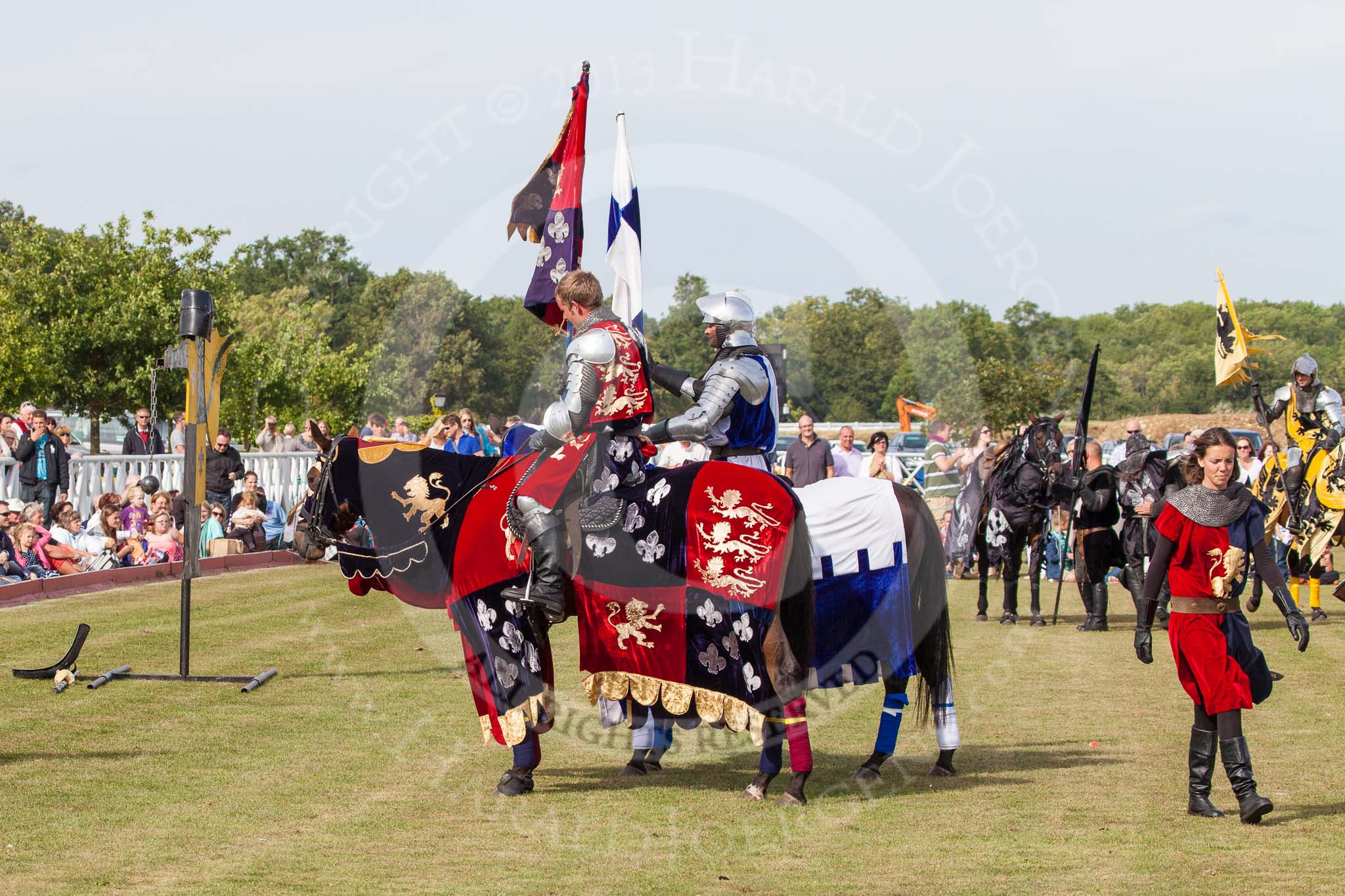 DBPC Polo in the Park 2013 - jousting display by the Knights of Middle England.
Dallas Burston Polo Club, ,
Southam,
Warwickshire,
United Kingdom,
on 01 September 2013 at 15:49, image #551